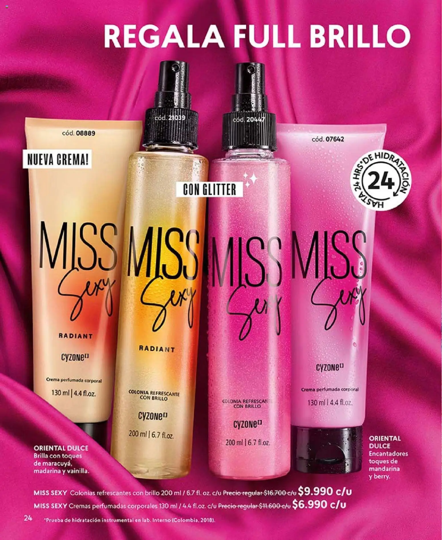 Catálogo CyZone Campaña 18 │ válido desde el 01.12.2025 | Página: 24 | Productos: Brillo, Glitter, Crema