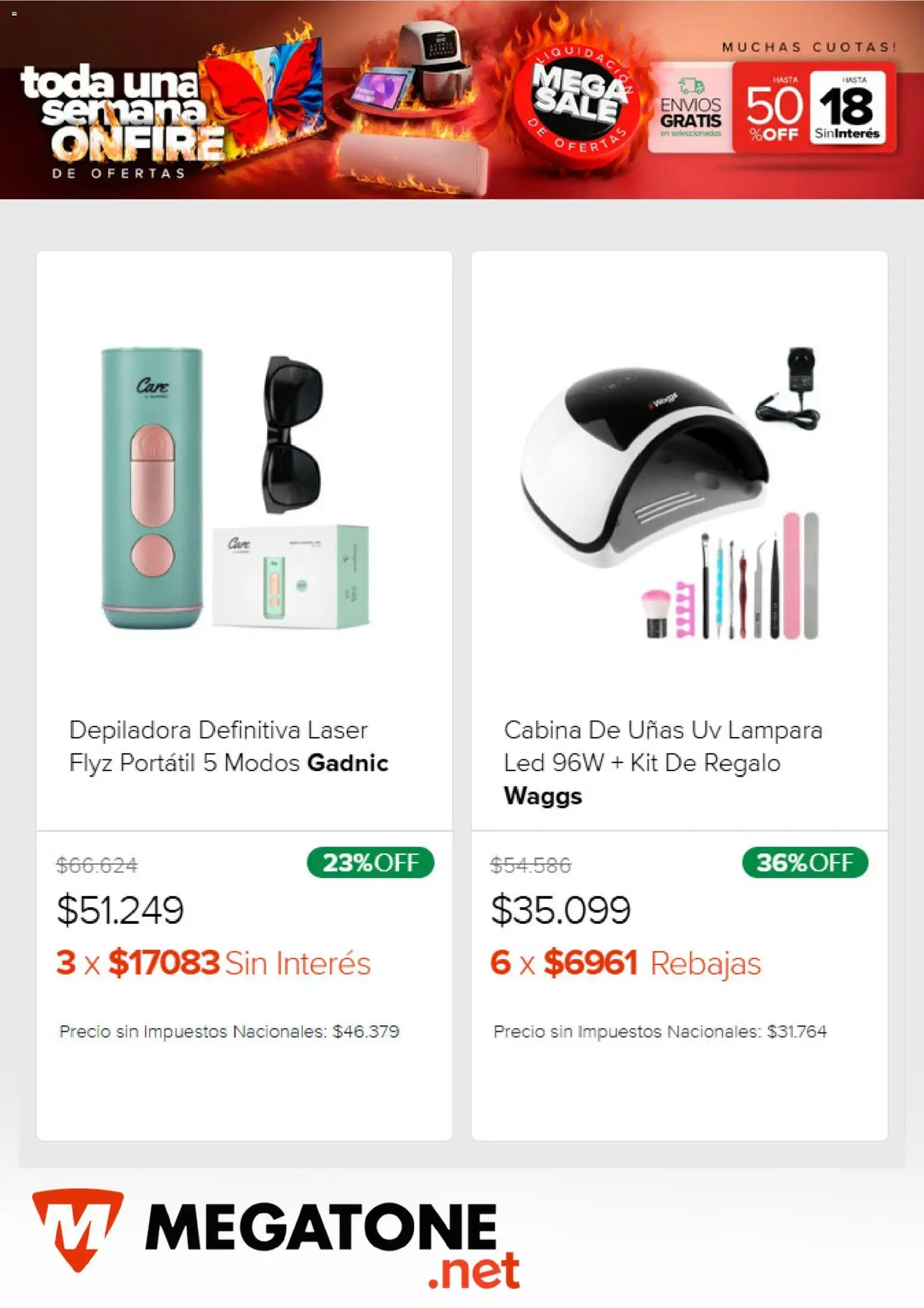 Megatone catálogo │ válido desde el 26.01.2026 | Página: 6 | Productos: Lámpara, Depiladora