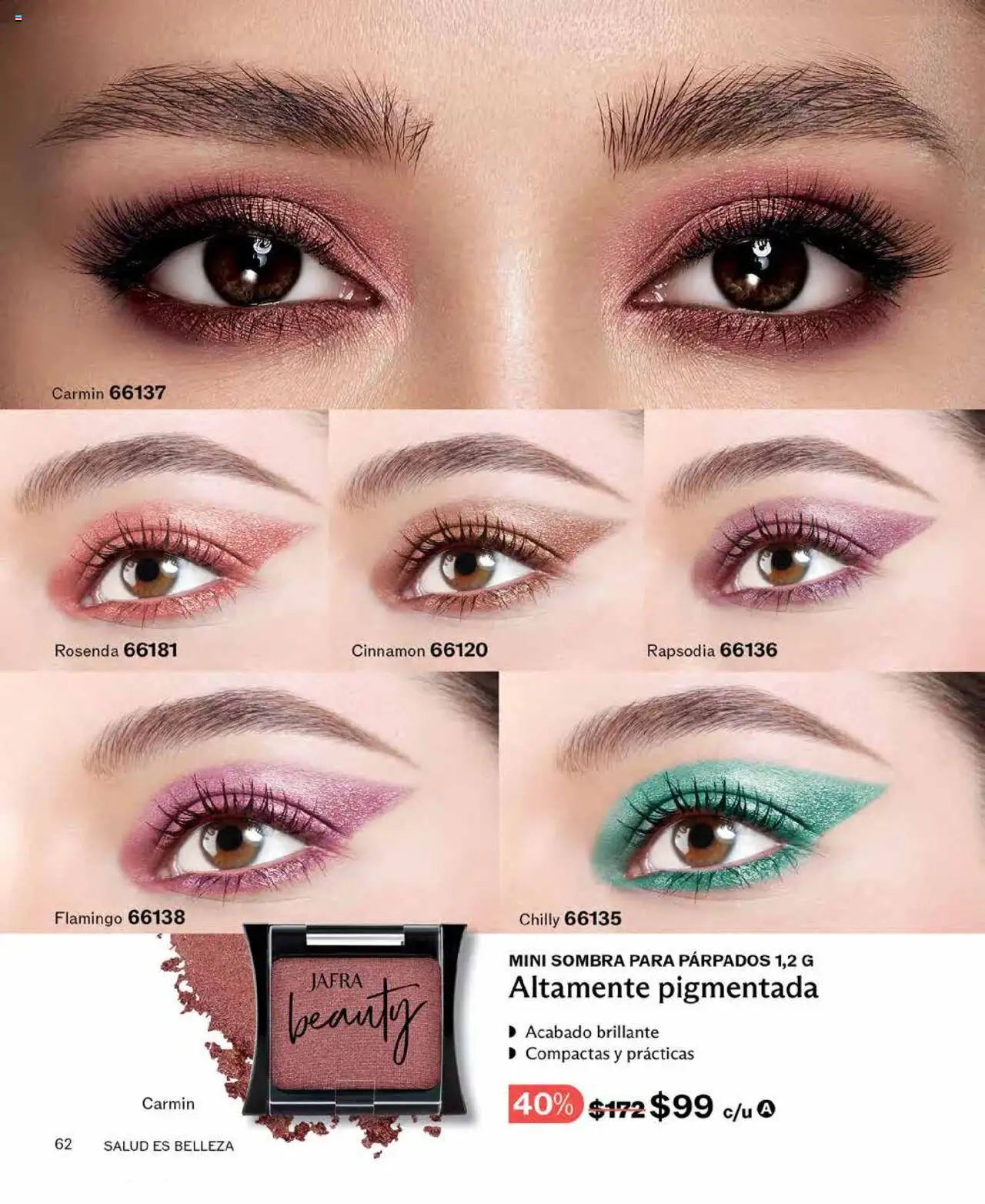 Nuevas ofertas de JAFRA válidas en toda la República Mexicana desde el 01.08.2025. ¡Encuentra las mejores ofertas en JAFRA - Catálogo! | Página: 62 | Productos: Sombra