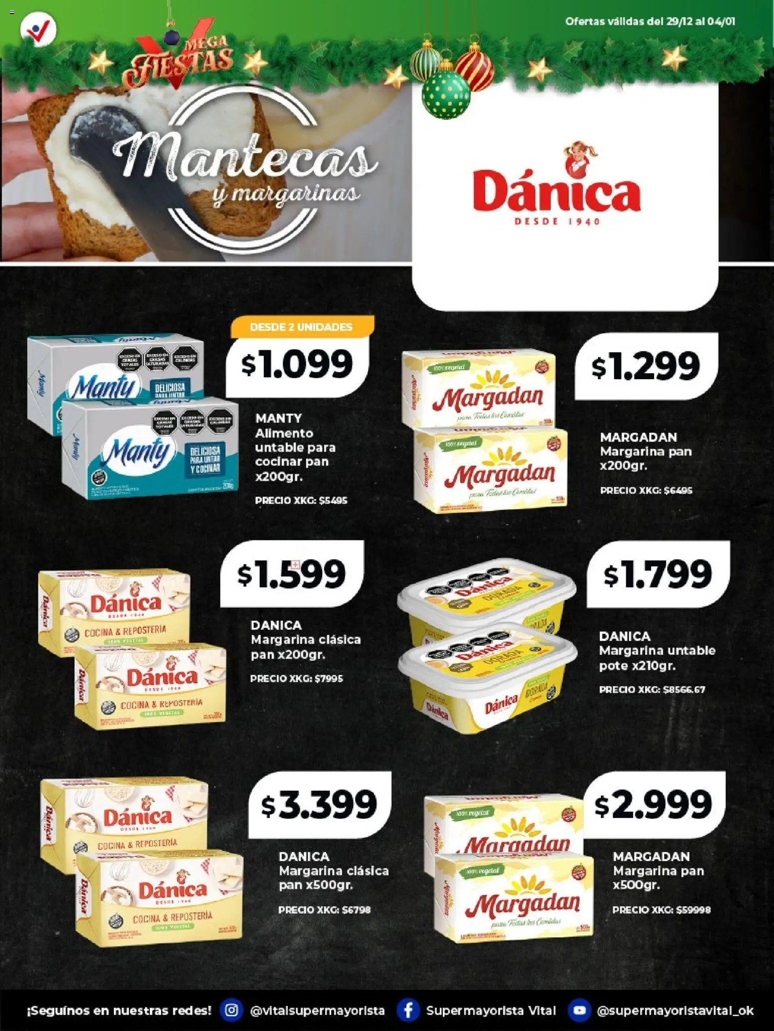 Vital - Especial de frescos │ válido desde el 29.12.2025 | Página: 4 | Productos: Cocina, Pan, Margarina