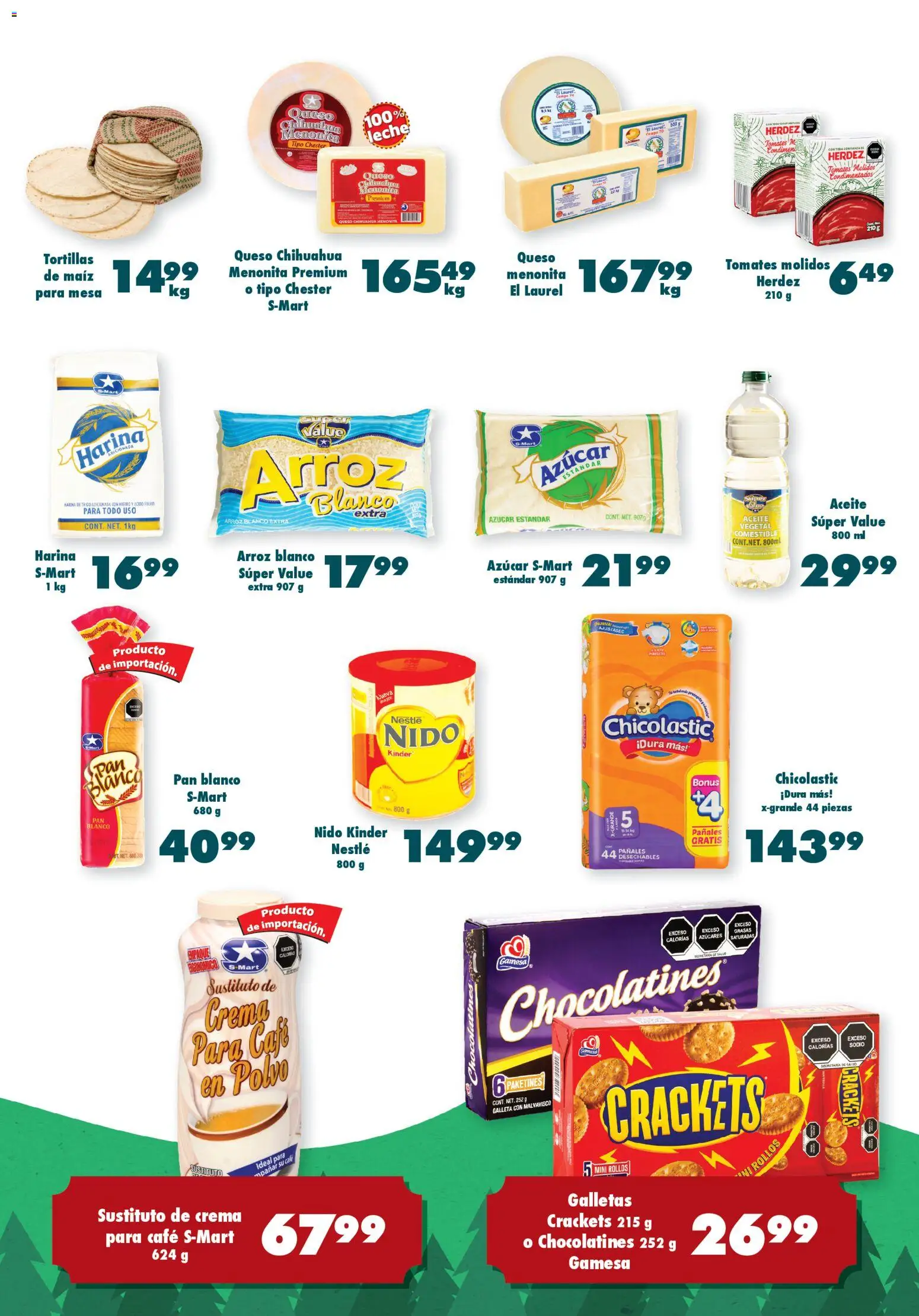 Nuevas ofertas de S-Mart válidas en toda la República Mexicana desde el 11.11.2025. ¡Encuentra las mejores ofertas en S-Mart folleto! | Página: 5 | Productos: Aceite, Pan, Arroz, Mesa
