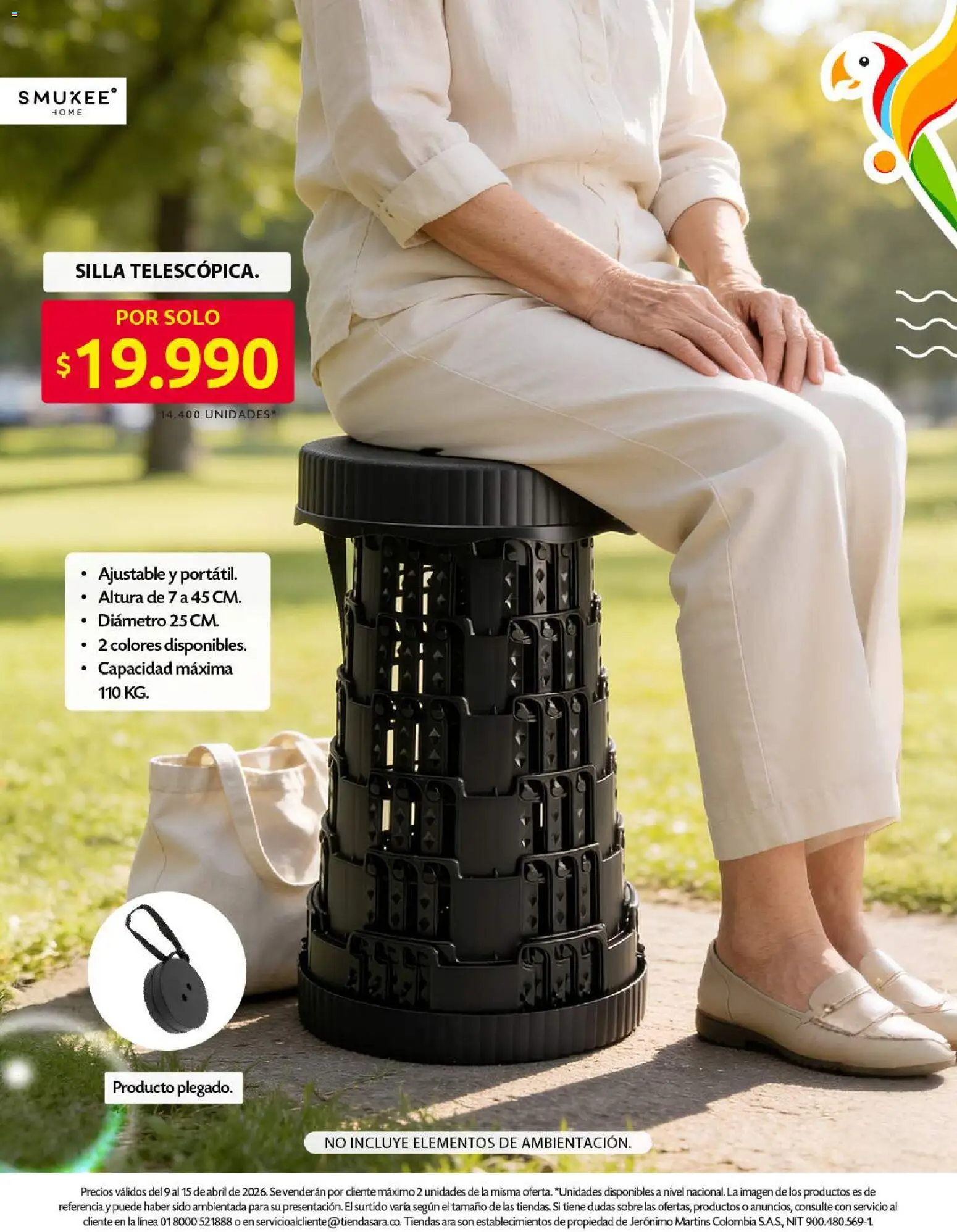 Ara revista - valida desde el 09.04.2026 | Página: 22 | Productos: Sobre, Silla