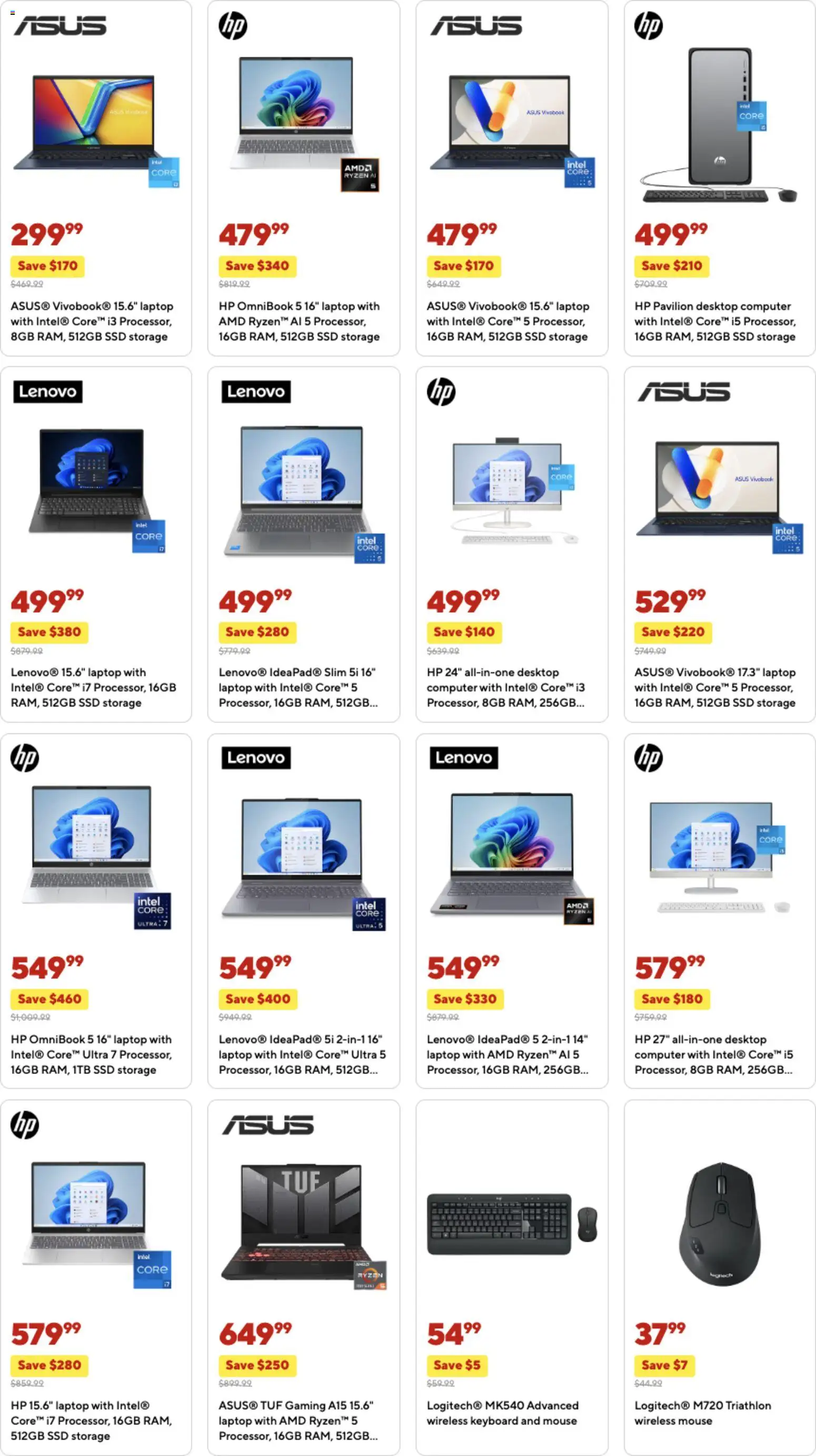 Staples Weekly Ad - valid from 26.10.2025 | Page: 6 | Products: Keyboard, Laptop, Mouse, SSD