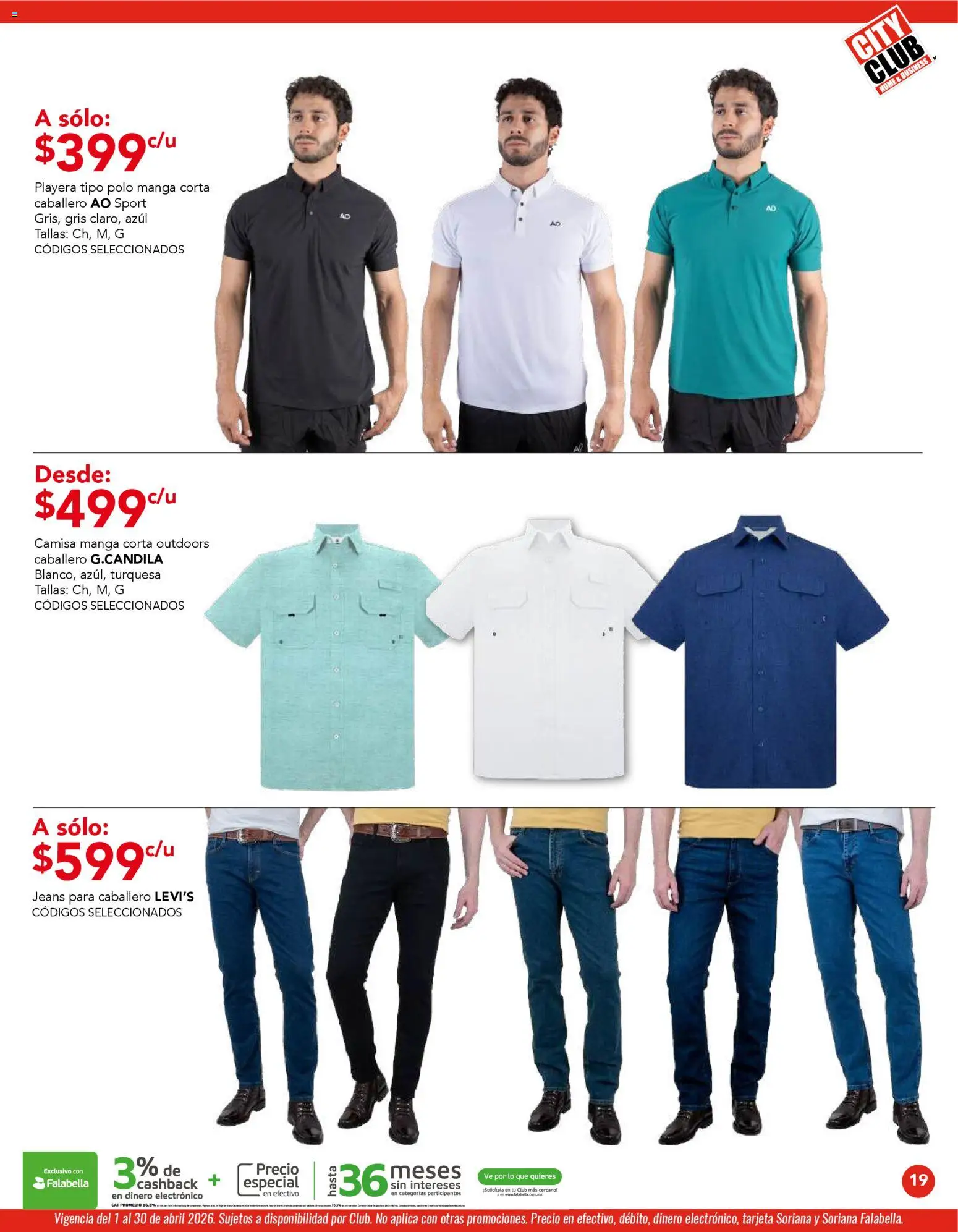Nuevas ofertas de City Club válidas en toda la República Mexicana desde el 01.04.2026. ¡Encuentra las mejores ofertas en City Club catálogo! | Página: 19