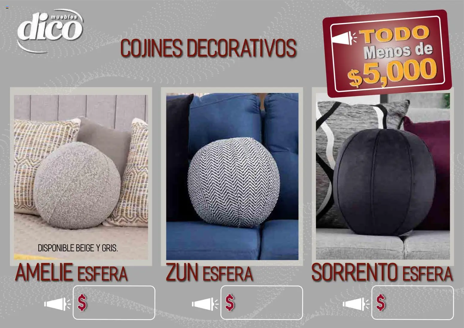 Nuevas ofertas de Muebles Dico válidas en toda la República Mexicana desde el 09.04.2026. ¡Encuentra las mejores ofertas en Muebles Dico catálogo Todo menos de 5000 Pacifico! | Página: 75