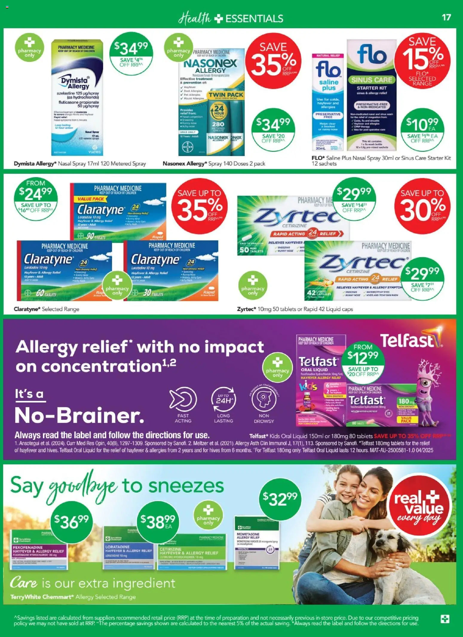 Terry White catalogue - valid from 13.11.2025 | Page: 17 | Products: Cart, Nasal spray, Sinus, Treatment