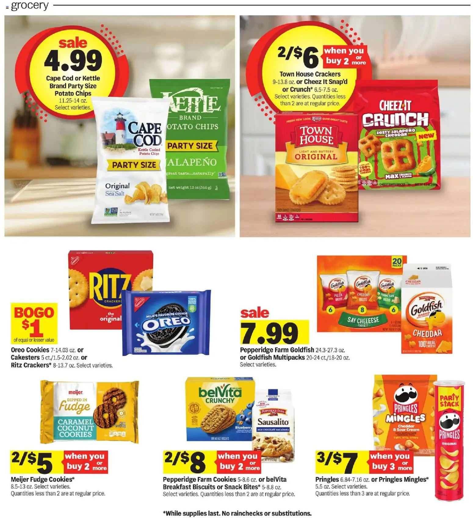 Meijer Weekly Ad - MI - valid from 08.04.2026 | Page: 12 | Products: Milk, Chocolate, Cookies, Weight