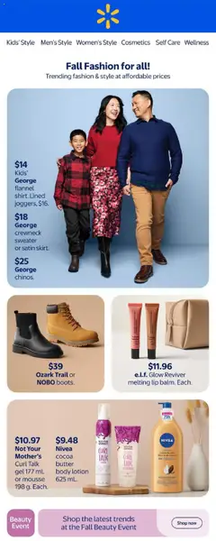 Preview of Walmart - Fall Fashion for all! - AB from shop Walmart valid from 25.09.2025