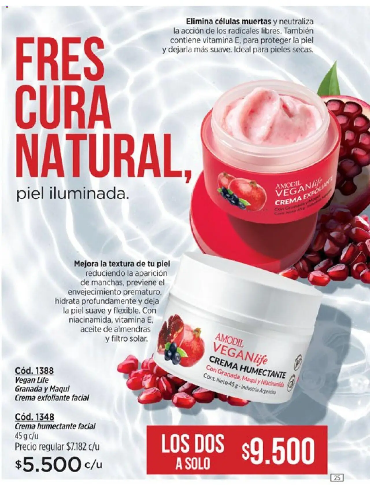 Catálogo Amodil Campaña 16 │ válido desde el 01.10.2025 | Página: 25 | Productos: Almendras, Aceite, Exfoliante facial, Crema