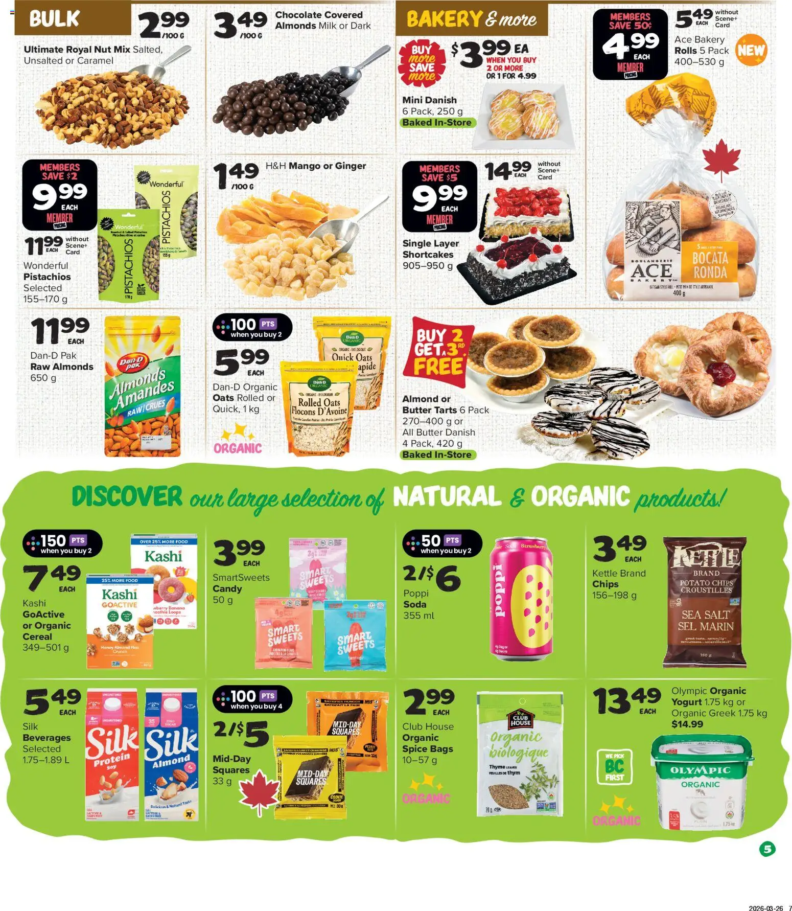 Thrifty Foods flyer valid from 09.04.2026 | Page: 6 | Products: Bakery, Milk, Yogurt, Chocolate