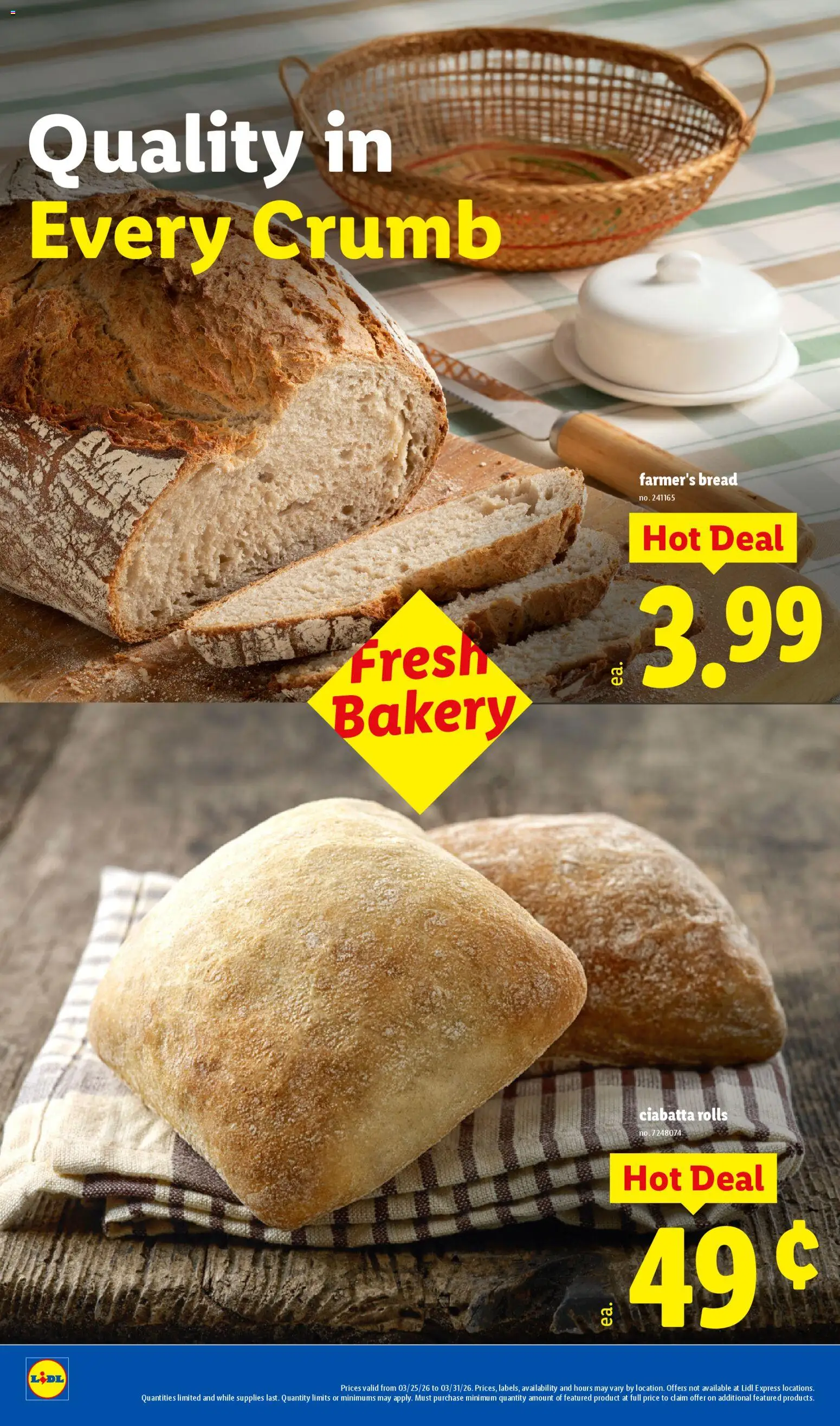 Lidl Weekly Ad - valid from 25.03.2026 | Page: 20 | Products: Bakery, Bread