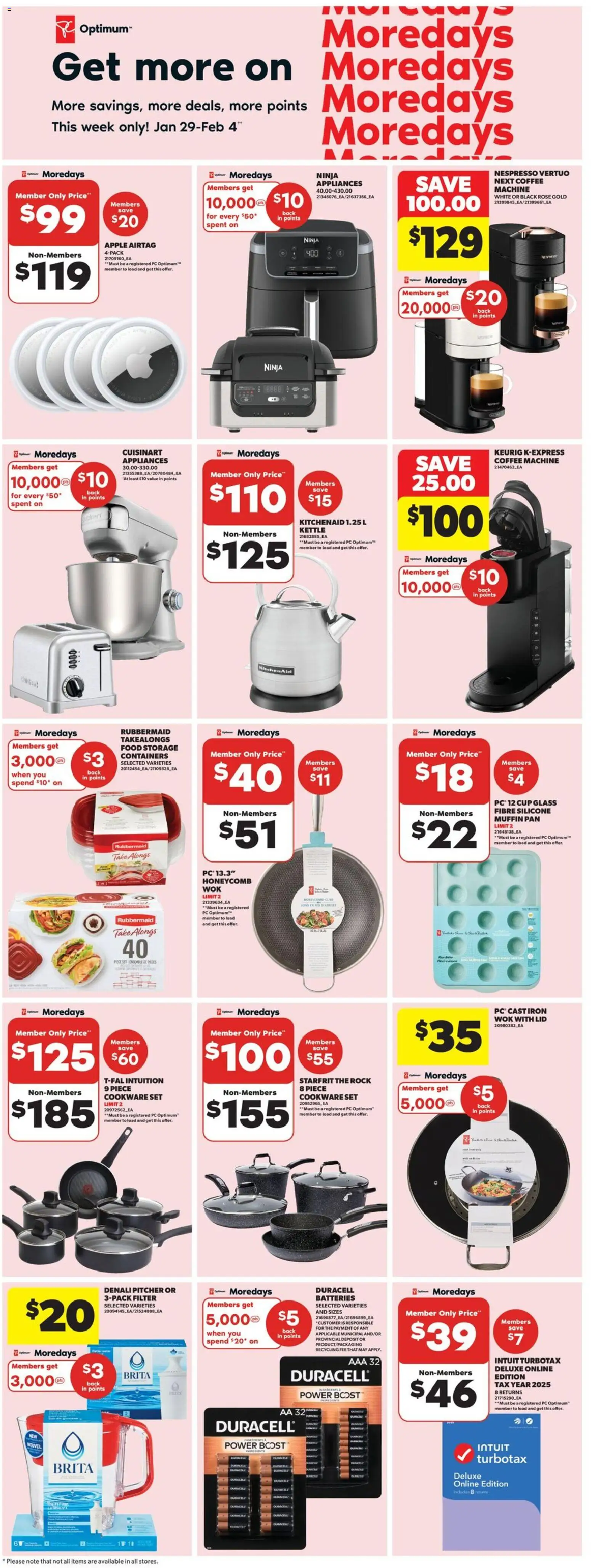Real Canadian Superstore flyer valid from 29.01.2026 | Page: 18 | Products: PC, Kettle, Iron, Coffee