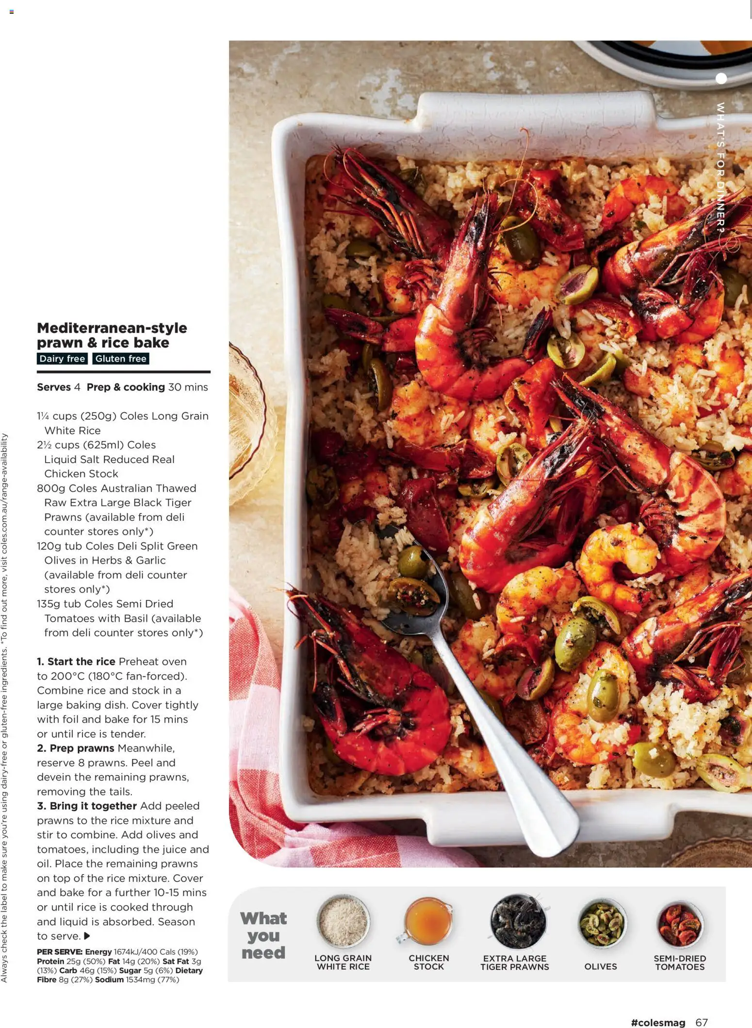Coles catalogue - valid from 02.04.2026 | Page: 67 | Products: Tomatoes, Rice, Olives, Garlic