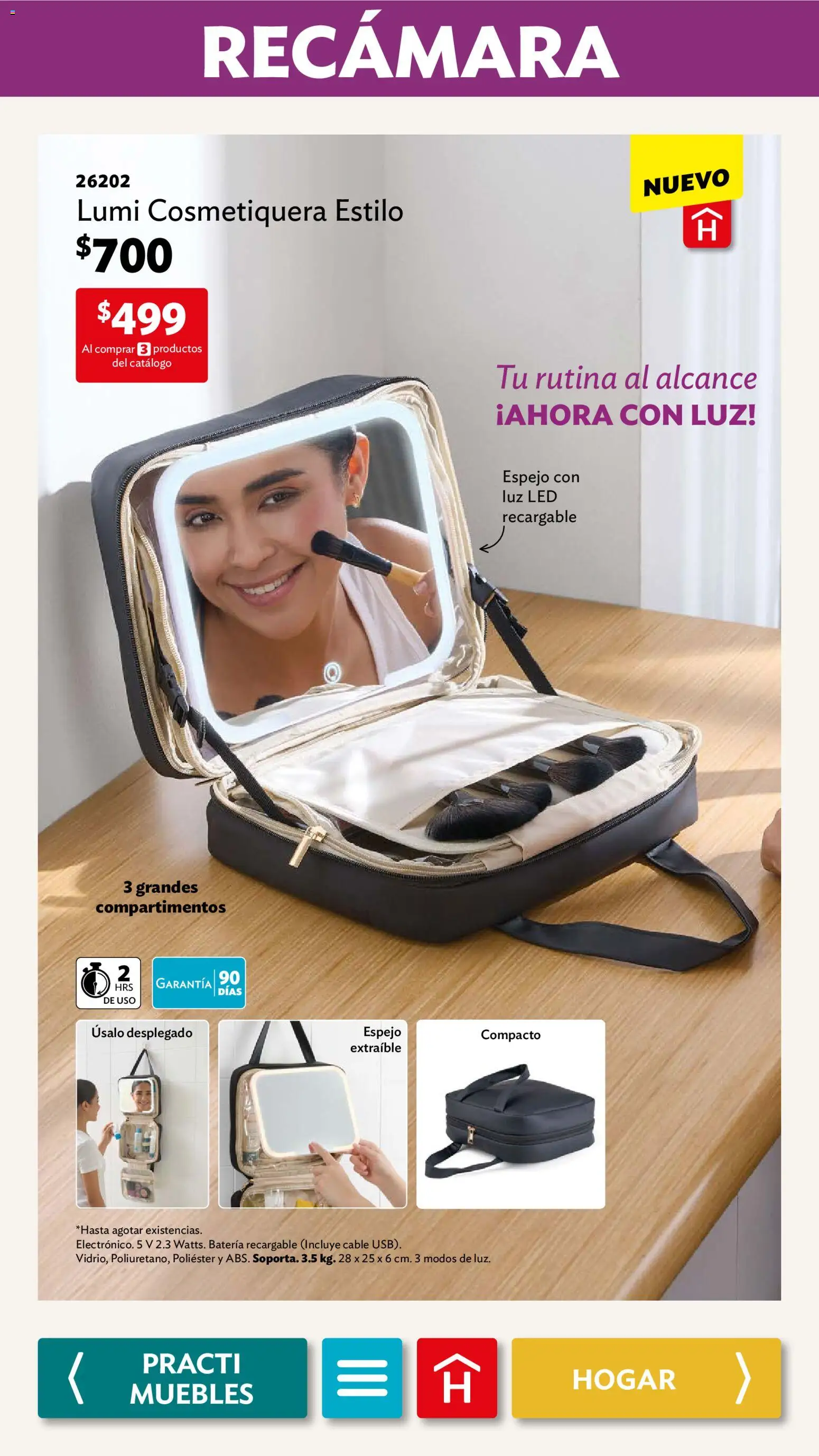 Nuevas ofertas de Betterware válidas en toda la República Mexicana desde el 02.02.2026. ¡Encuentra las mejores ofertas en Betterware campaña 2 2026! | Página: 16 | Productos: Cable, Batería, Espejo