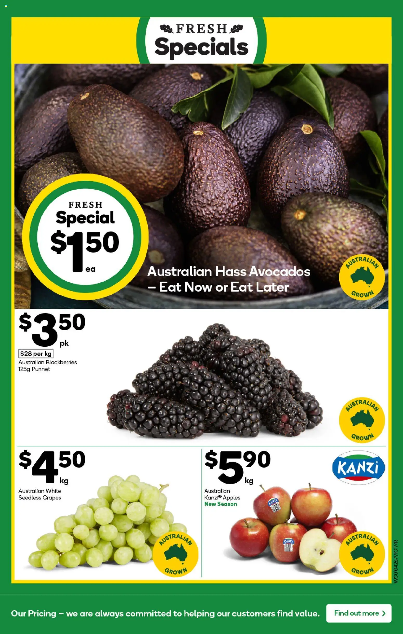 Woolworths catalogue - valid from 01.04.2026 | Page: 17 | Products: Apples, Grapes