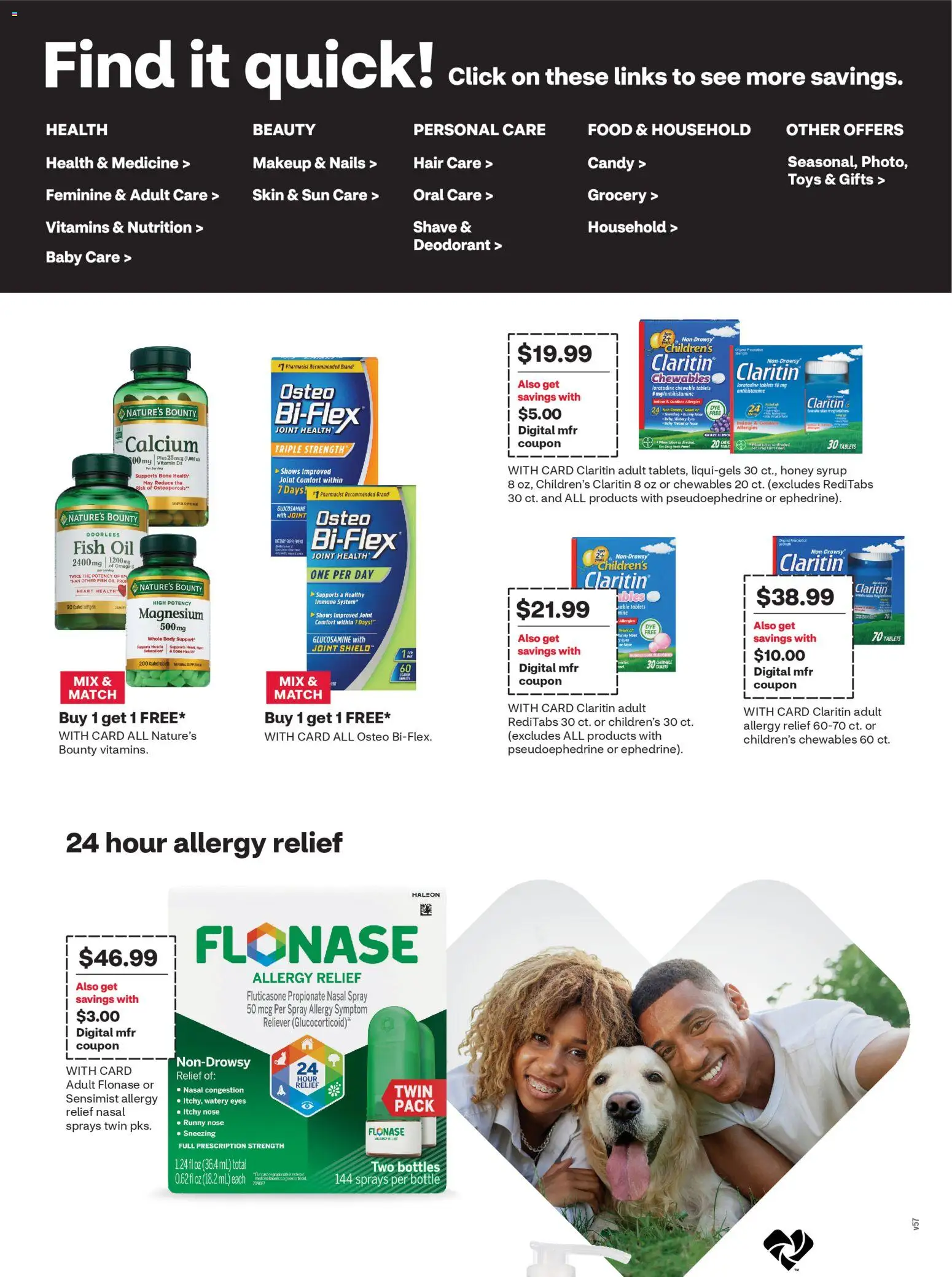 CVS Pharmacy Weekly Ad - WA - valid from 22.03.2026 | Page: 5 | Products: Fish Oil, Table, Deodorant, Fish