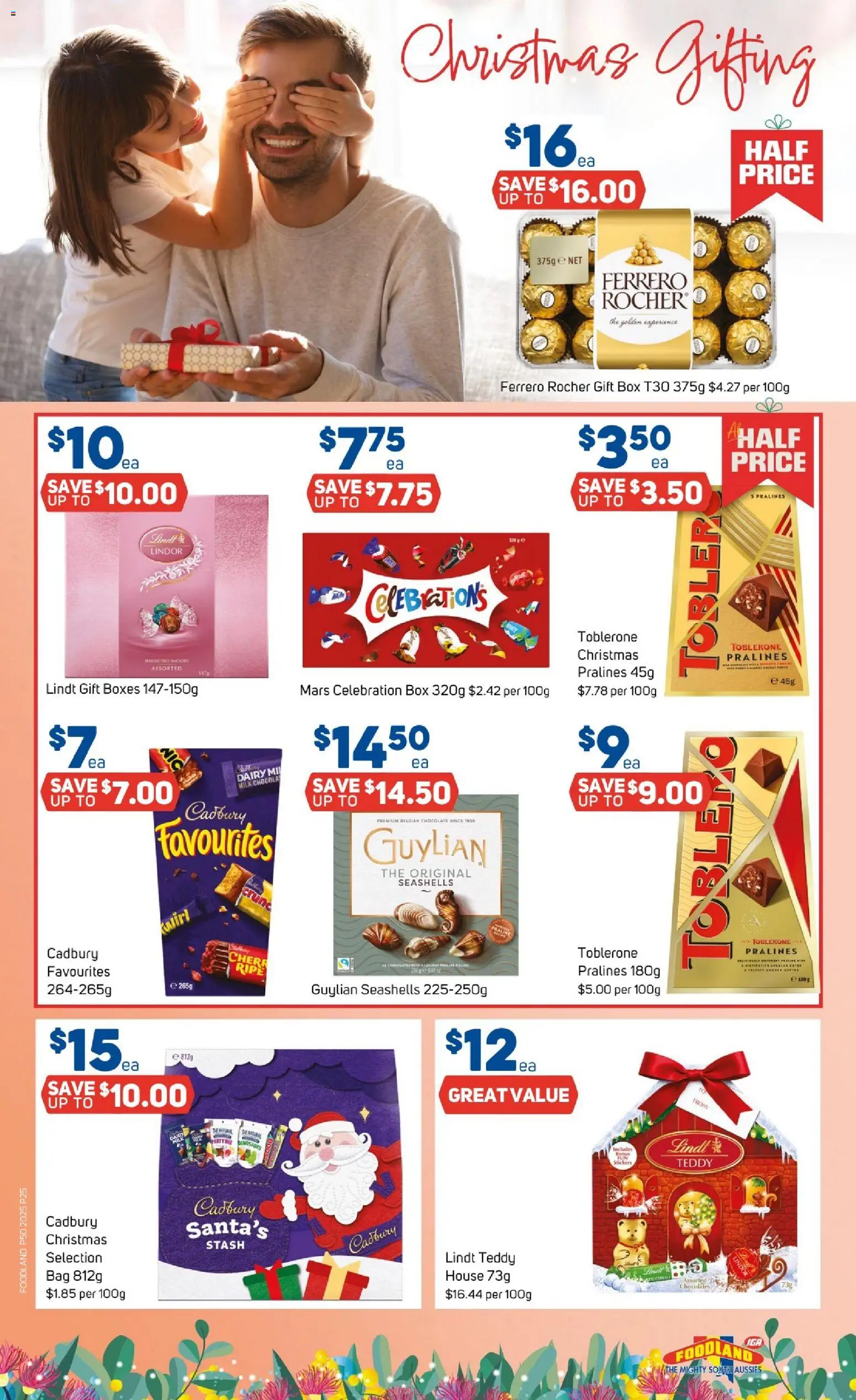 Foodland catalogue - valid from 10.12.2025 | Page: 25 | Products: Box, Dairy, Chocolate, Bag