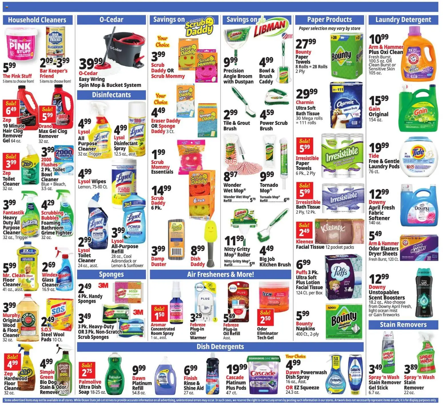 Ocean State Job Lot Weekly Ad - MA - valid from 25.12.2025 | Page: 21 | Products: Hammer, Stain remover, Detergent, Pads