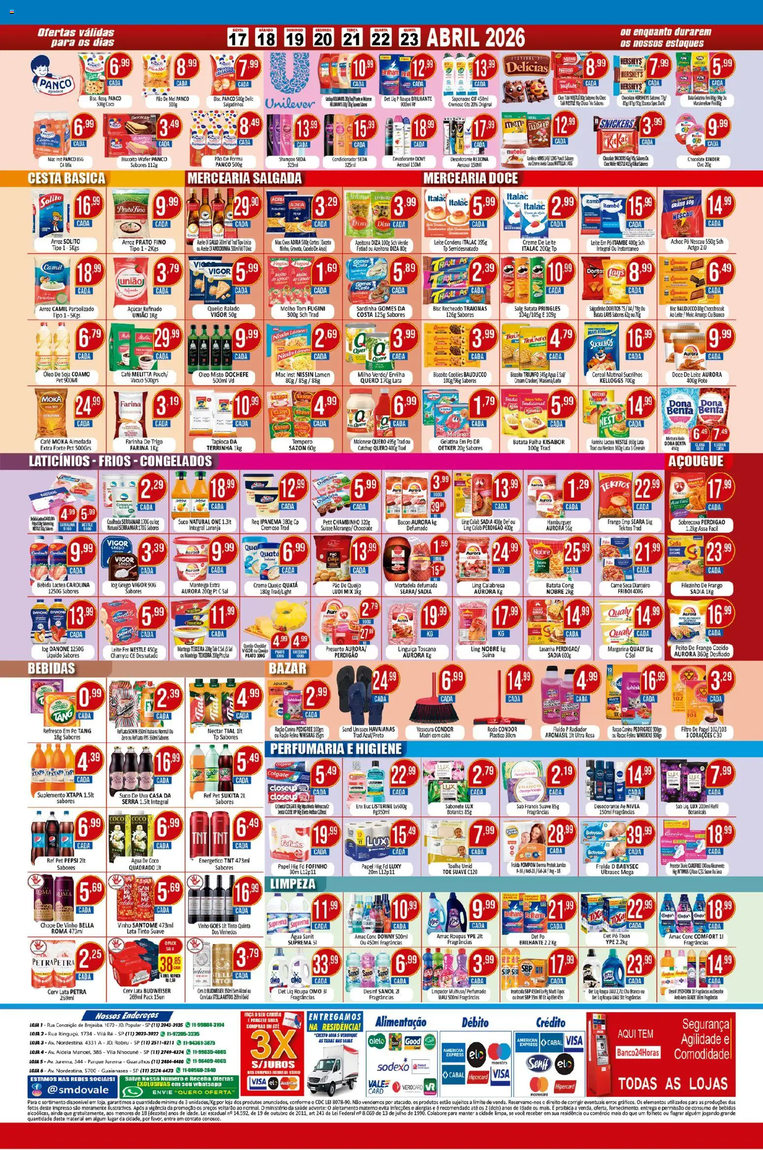Dovale Folheto - válido de 17.04.2026 | Página: 2 | Produtos: Cesta, Cheddar, Peito de frango, Vassoura