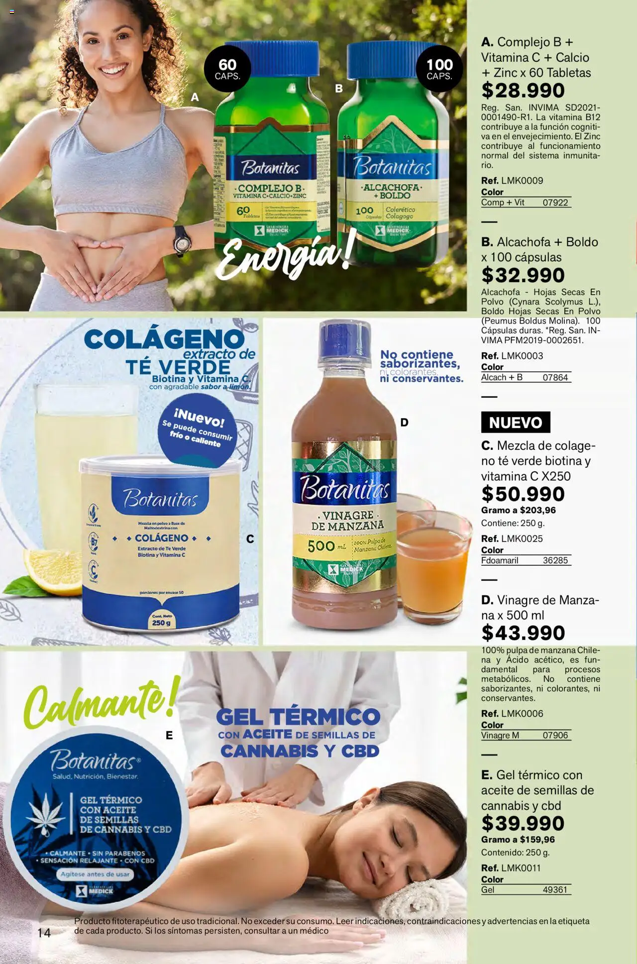 Leonisa revista - valida desde el 01.10.2025 | Página: 14 | Productos: Té, Semillas, Manzana, Vinagre