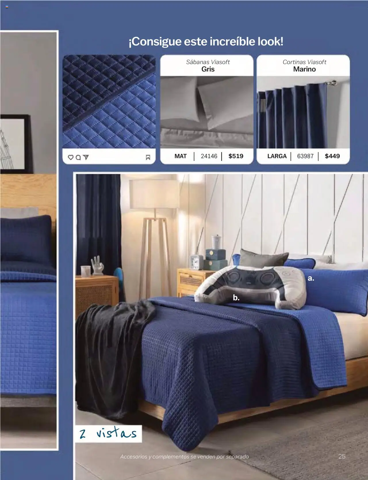 Nuevas ofertas de Vianney válidas en toda la República Mexicana desde el 24.01.2025. ¡Encuentra las mejores ofertas en Vianney catálogo Chavos! | Página: 27 | Productos: Sabanas, Cortinas