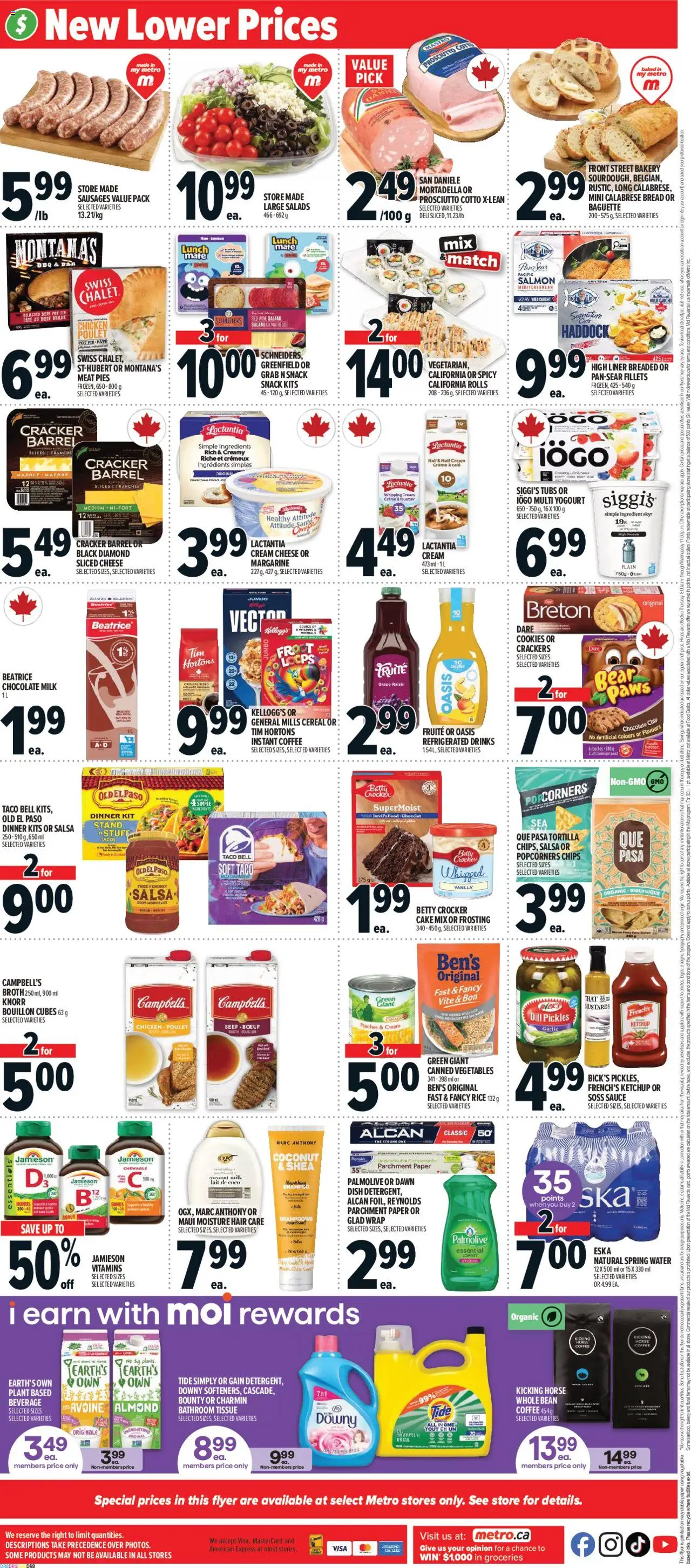 Metro flyer valid from 11.09.2025 | Page: 4 | Products: Cream, Shampoo, Chocolate, Chicken