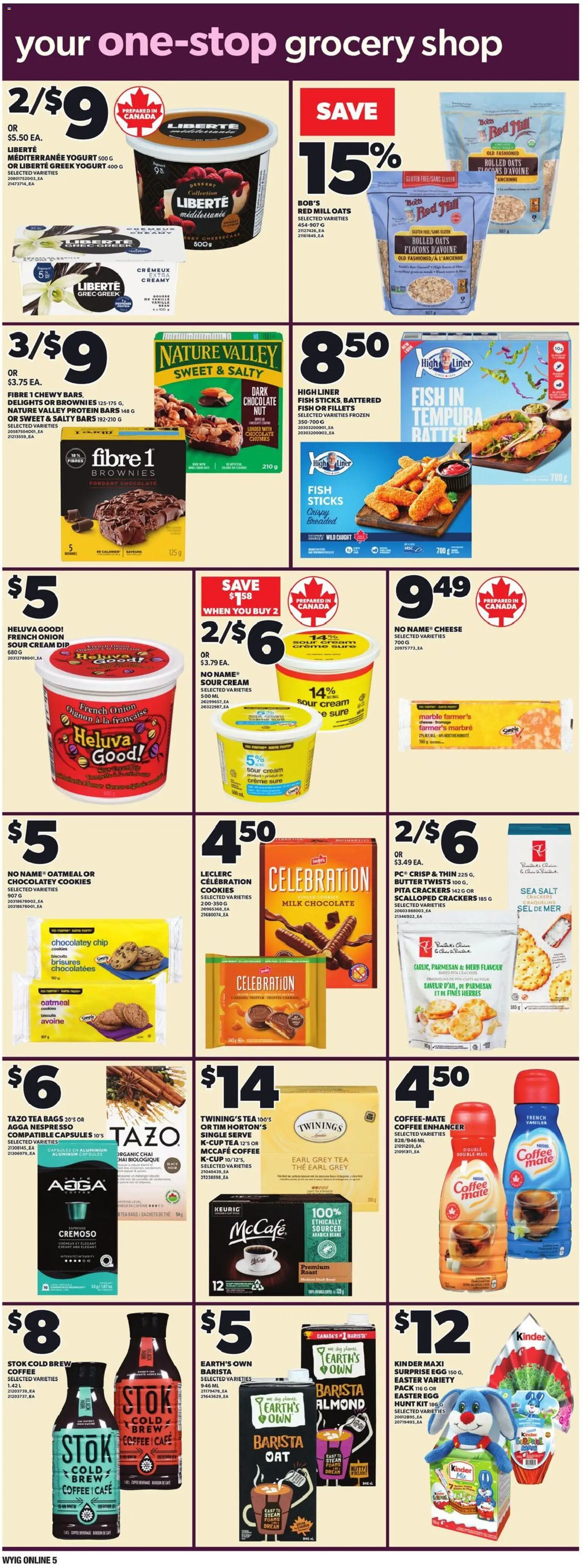 Loblaws flyer valid from 19.03.2026 | Page: 13 | Products: Fish, Cookies, Cheese, Chocolate