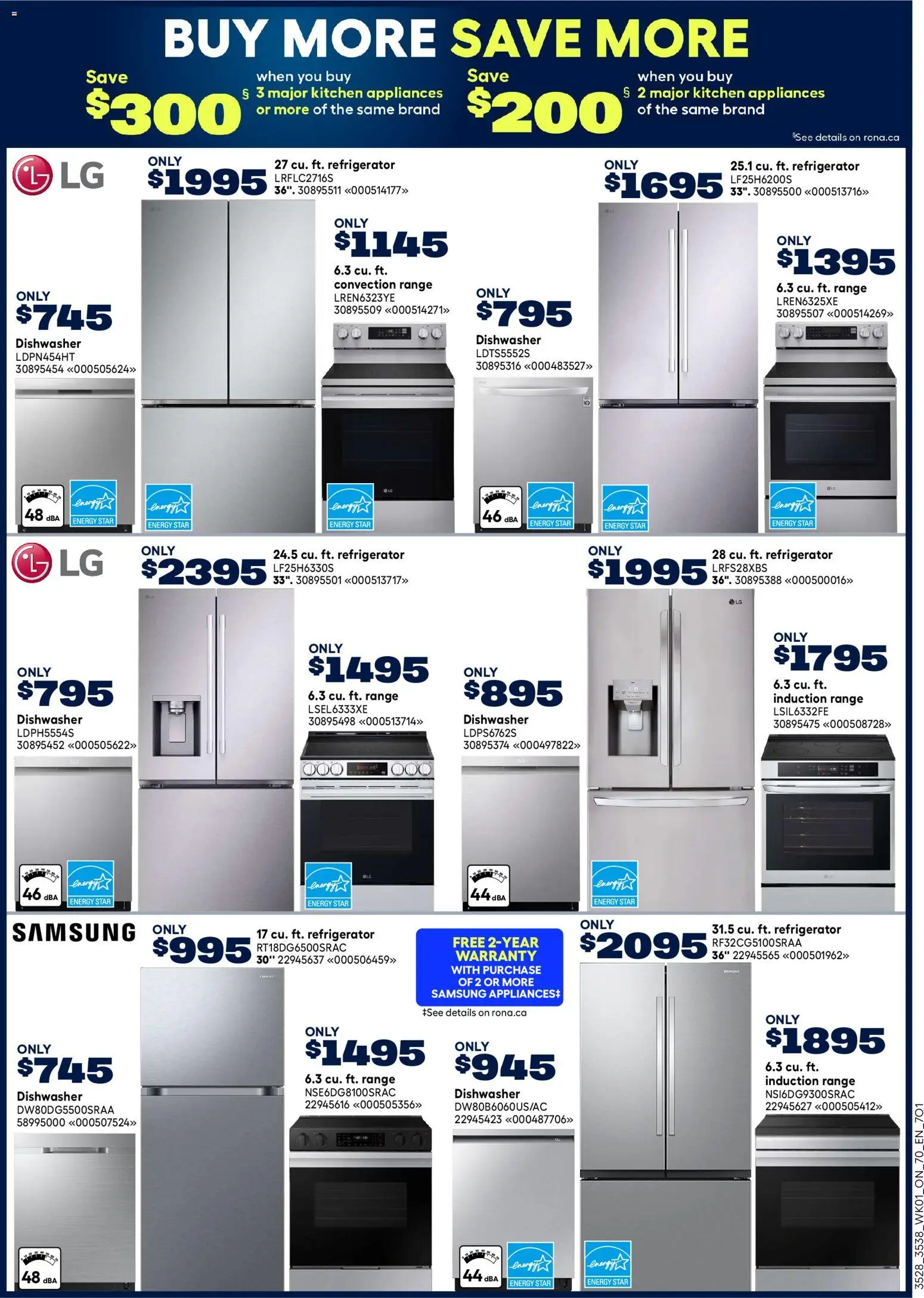 Rona flyer valid from 29.01.2026 | Page: 15 | Products: Refrigerator, Dishwasher