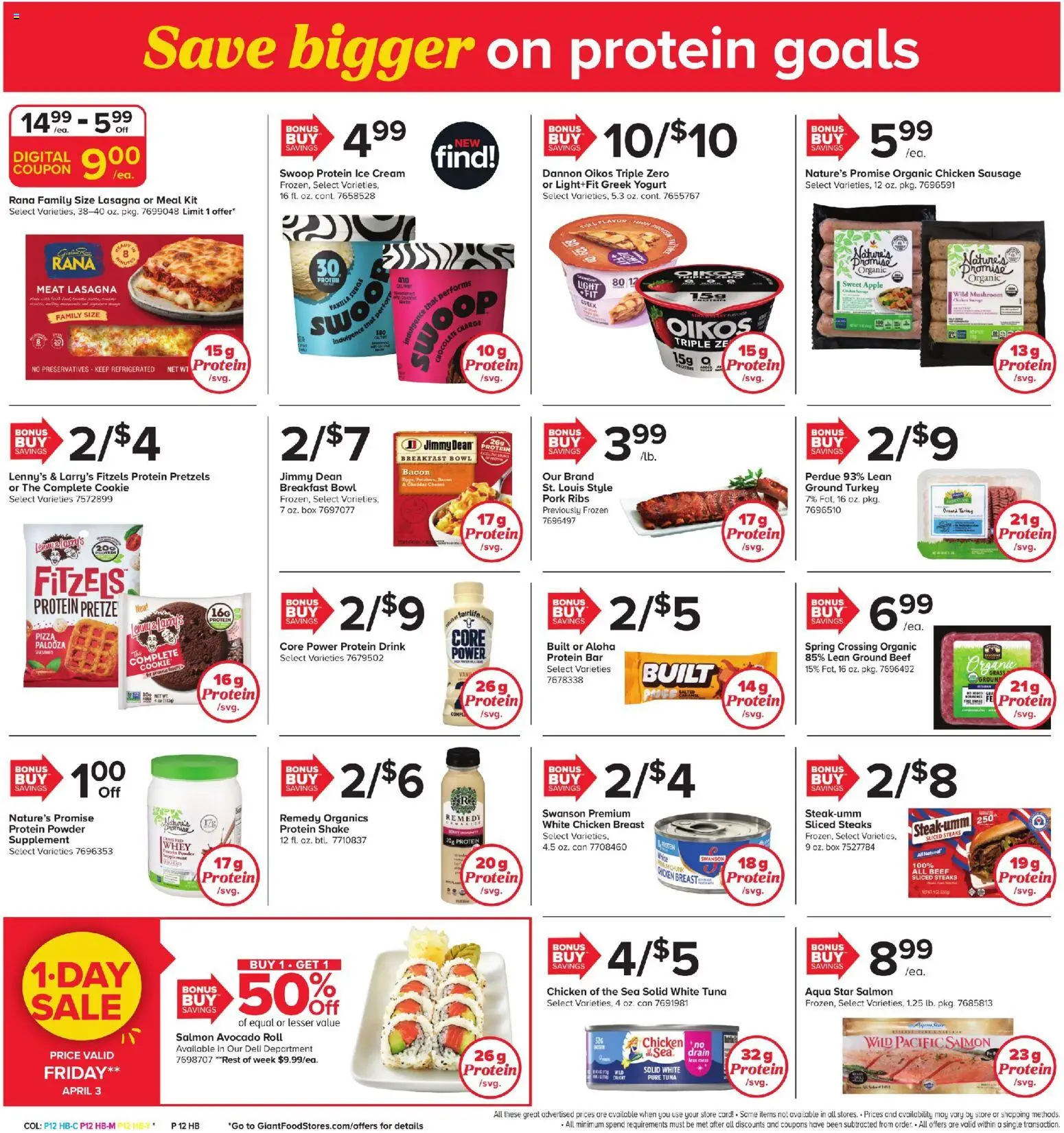 Giant Weekly Ad - valid from 03.04.2026 | Page: 10 | Products: Box, Yogurt, Chocolate, Pork