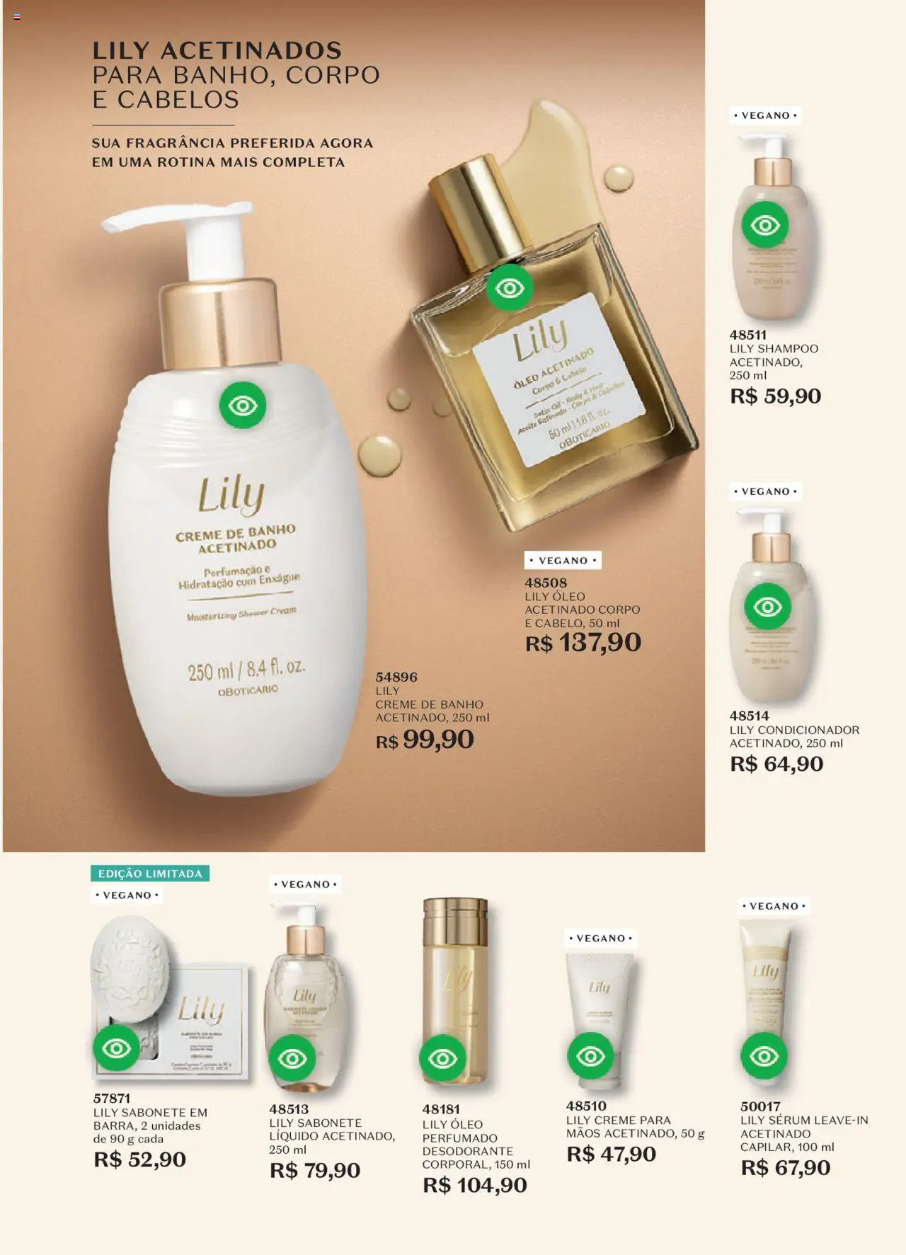 O Boticário Folheto - válido de 11.08.2025 | Página: 65 | Produtos: Shampoo, Óleo, Sérum, Creme