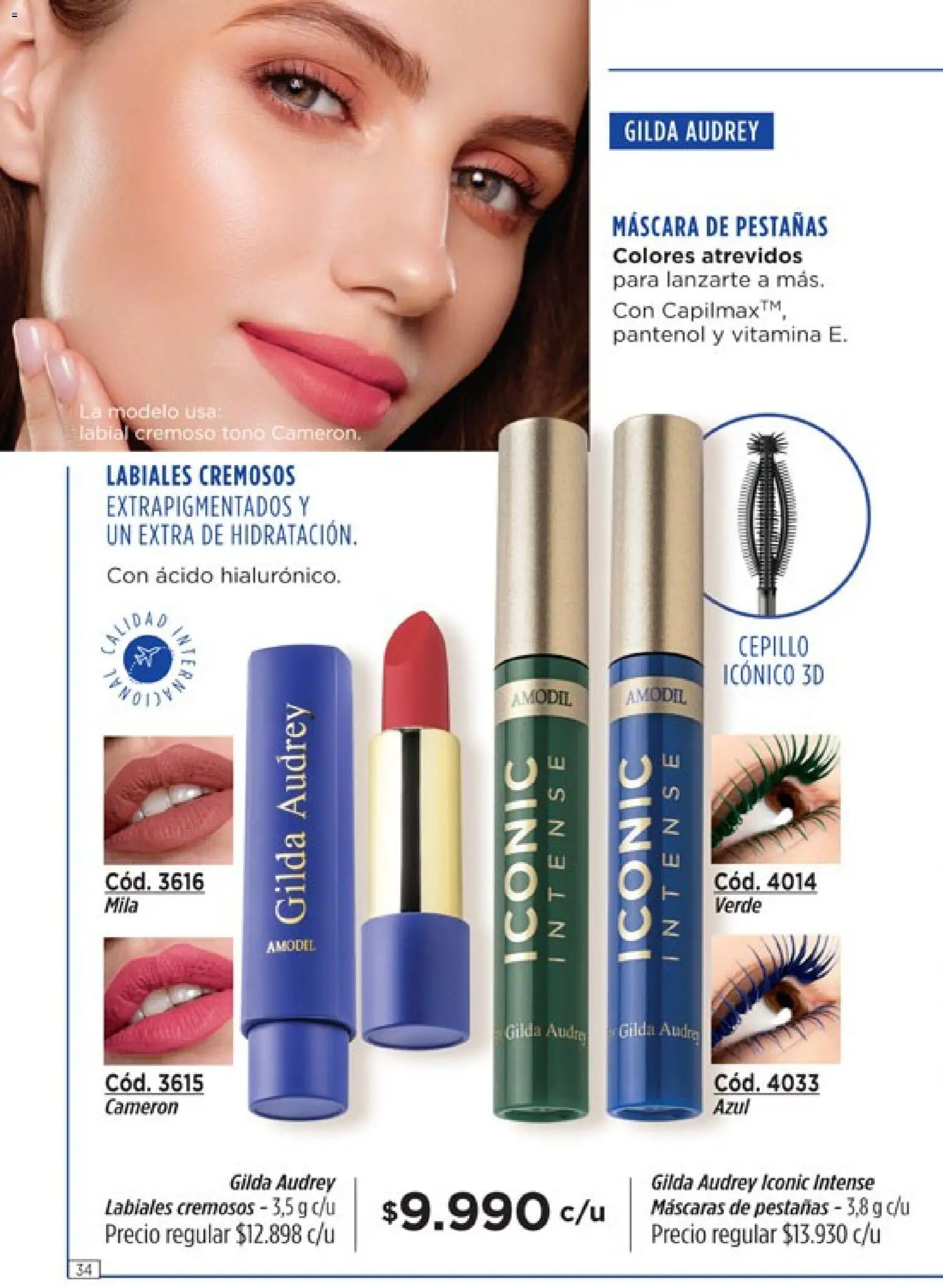 Catálogo Amodil Campaña 2 │ válido desde el 01.02.2026 | Página: 34 | Productos: Cepillo, Máscara, Mascara de pestañas