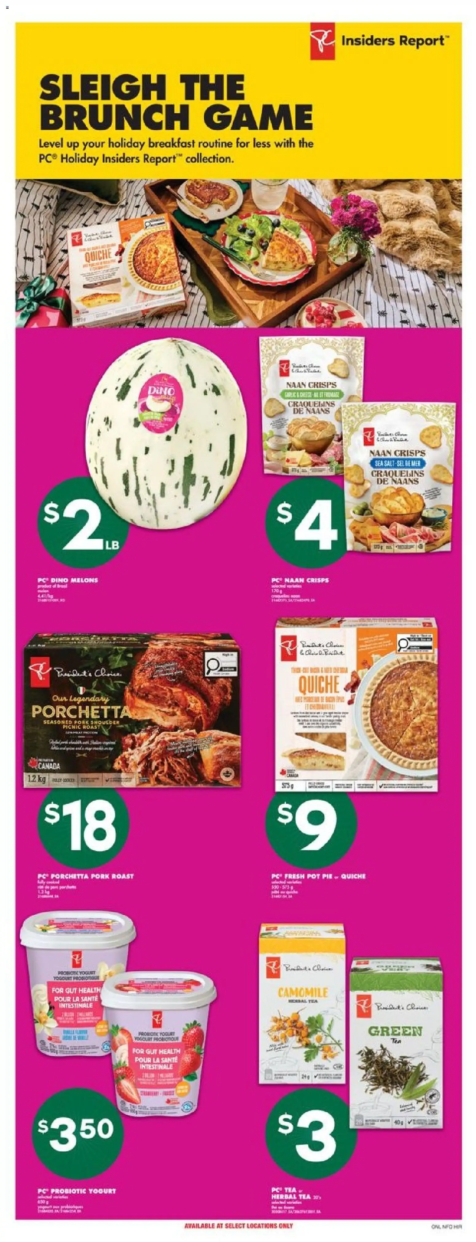 No Frills flyer valid from 25.12.2025 | Page: 11 | Products: PC, Game, Yogurt, Pork
