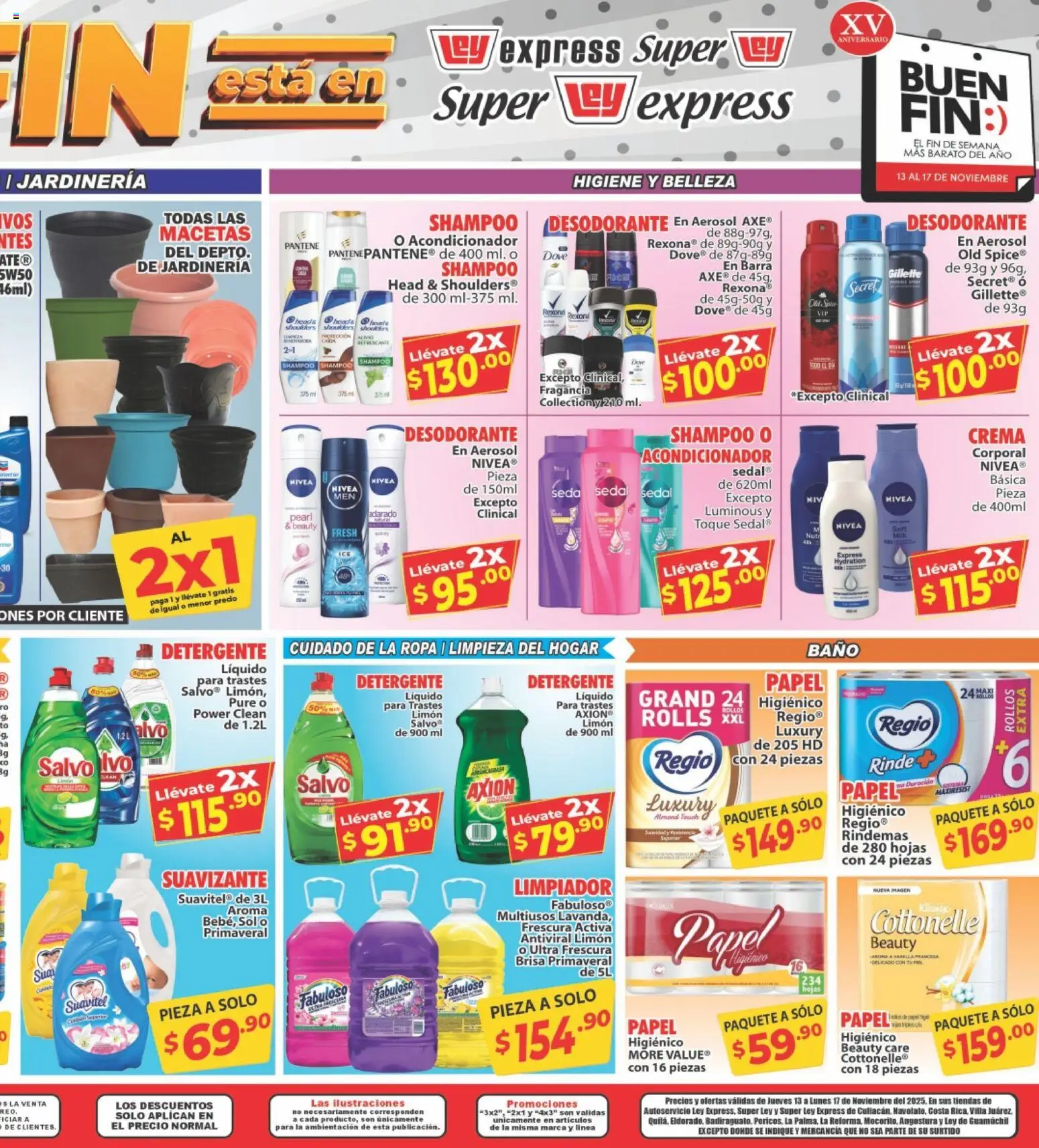 Nuevas ofertas de Casa Ley válidas en toda la República Mexicana desde el 13.11.2025. ¡Encuentra las mejores ofertas en Casa Ley folleto Guamuchil! | Página: 3 | Productos: Desodorante, Limón, Suavizante, Barra