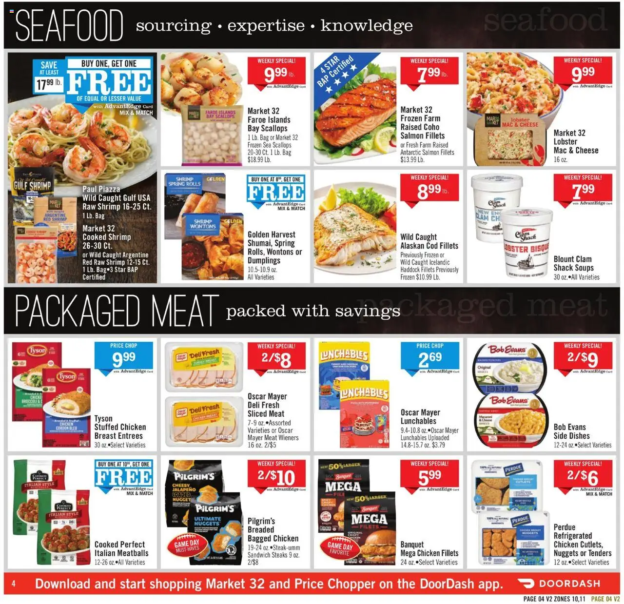Price Chopper Weekly Ad - valid from 07.09.2025 | Page: 4 | Products: Broccoli, Cheese, Seafood, Game