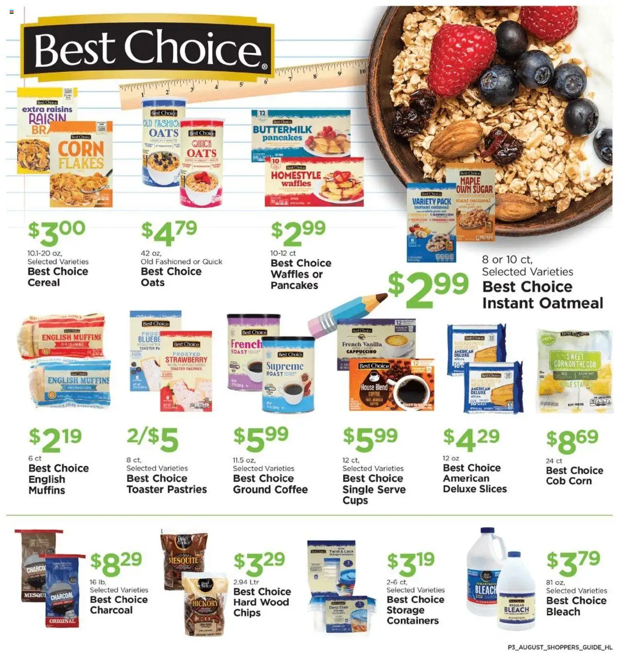 Homeland Bring Savings Home Shopper's Guide - valid from 01.08.2025 | Page: 3 | Products: Toaster, Corn, Raisins, Sugar