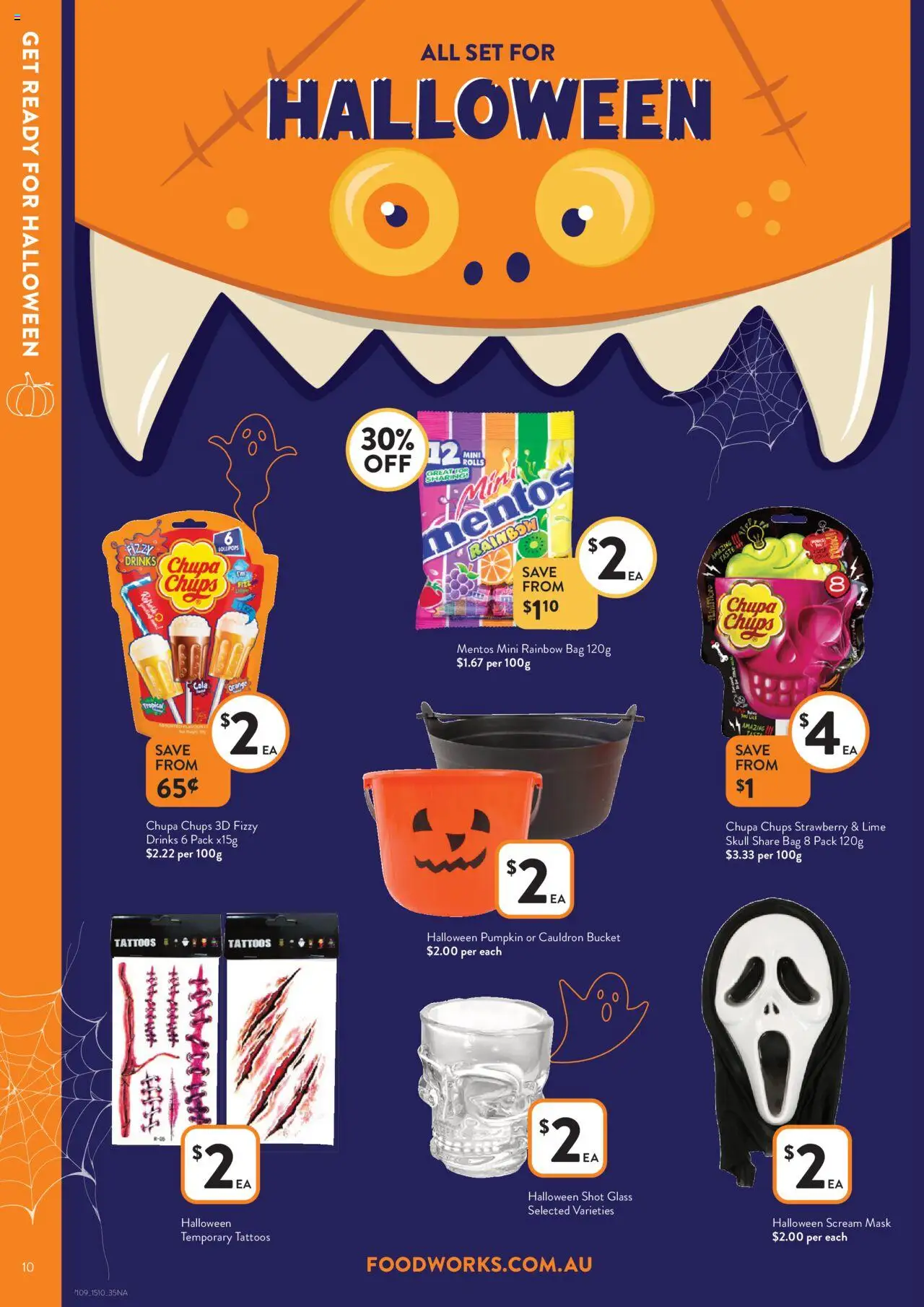 Foodworks catalogue - valid from 15.10.2025 | Page: 10 | Products: Bucket, Lime, Pumpkin, Bag
