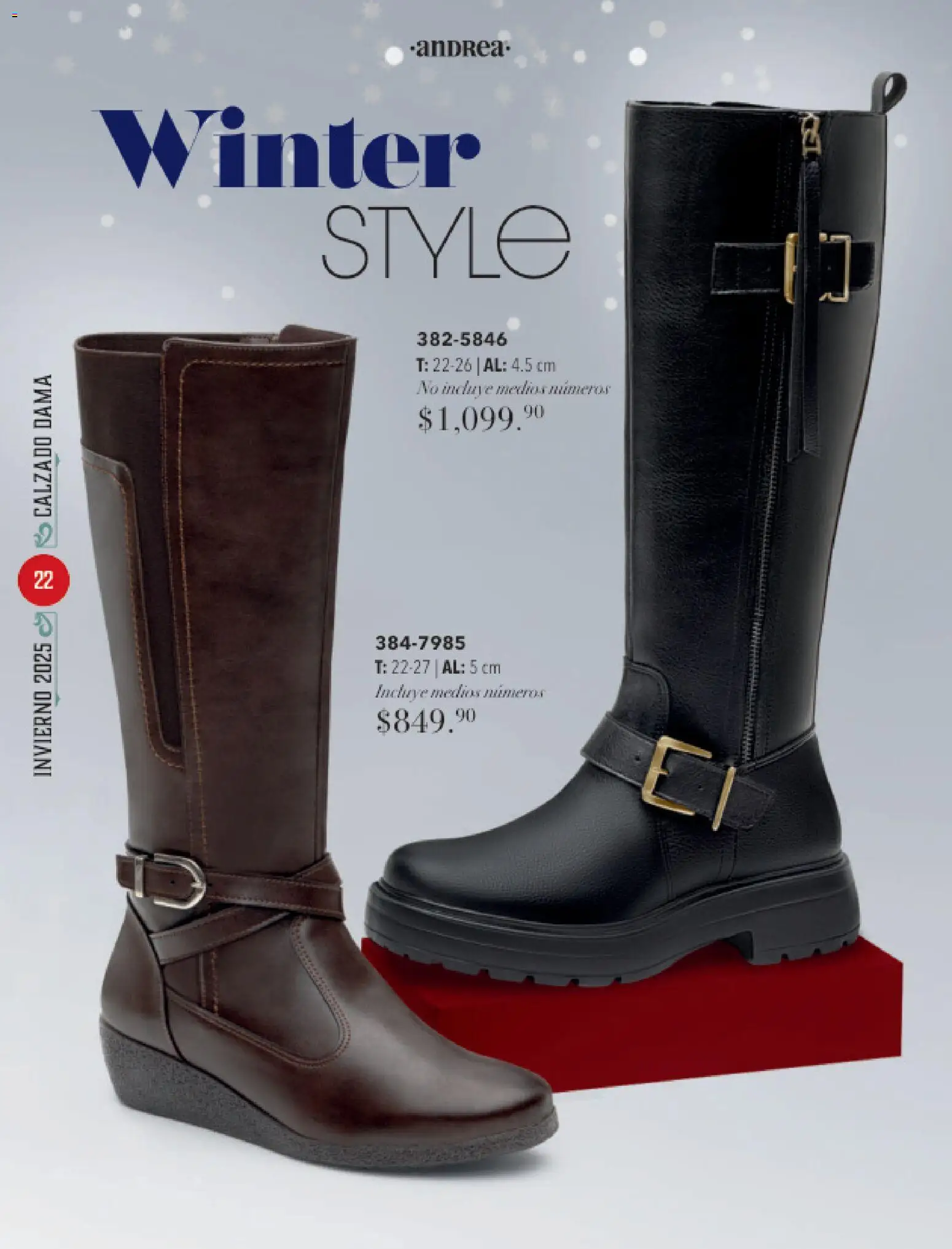 Nuevas ofertas de Andrea válidas en toda la República Mexicana desde el 26.11.2025. ¡Encuentra las mejores ofertas en Andrea catálogo Invierno! | Página: 22