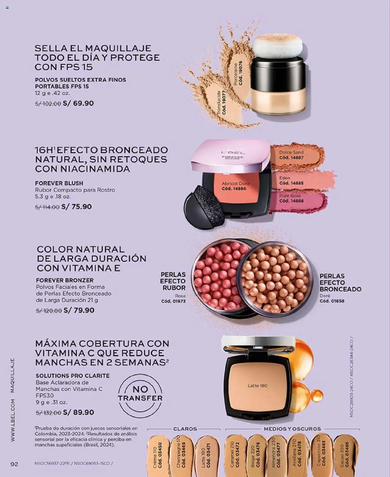 Catálogo L'Bel válido desde 29.07.2025 | Página: 92 | Productos: Maquillaje, Rubor