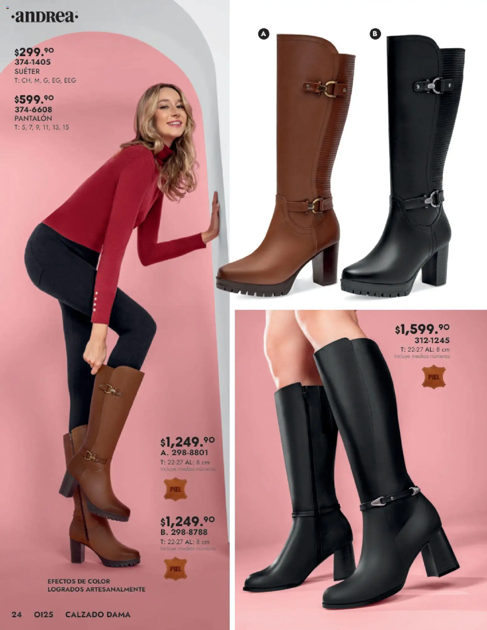 Nuevas ofertas de Andrea válidas en toda la República Mexicana desde el 24.08.2025. ¡Encuentra las mejores ofertas en Andrea - Catálogo Calzado Dama! | Página: 24 | Productos: Suéter