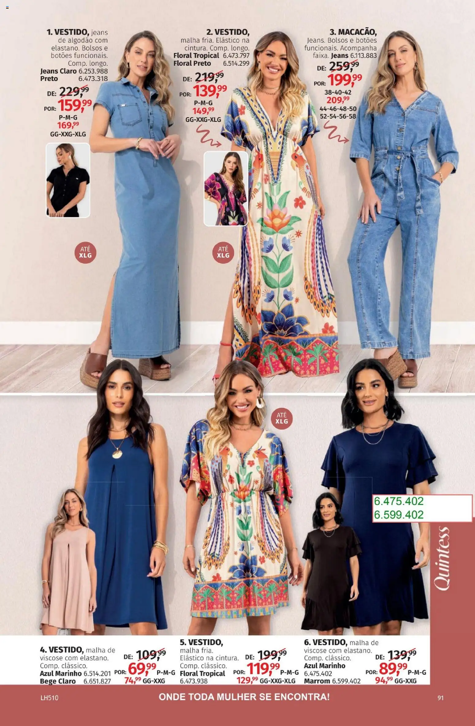 Quatro Estações Folheto - válido de 01.04.2026 | Página: 91 | Produtos: Algodão, Jeans