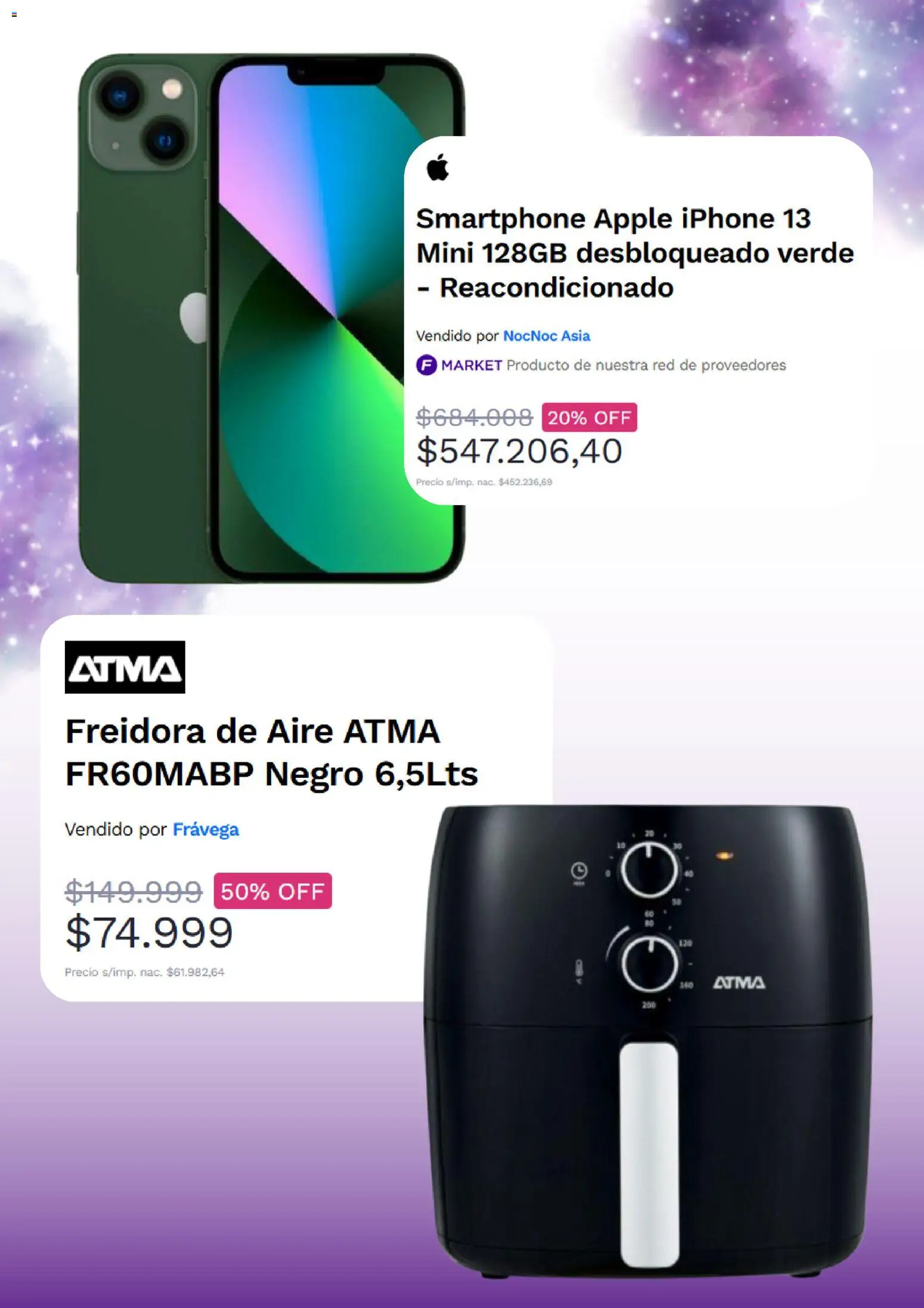 Frávega ofertas │ válido desde el 13.11.2025 | Página: 4 | Productos: Smartphone, Freidora, Freidora de aire