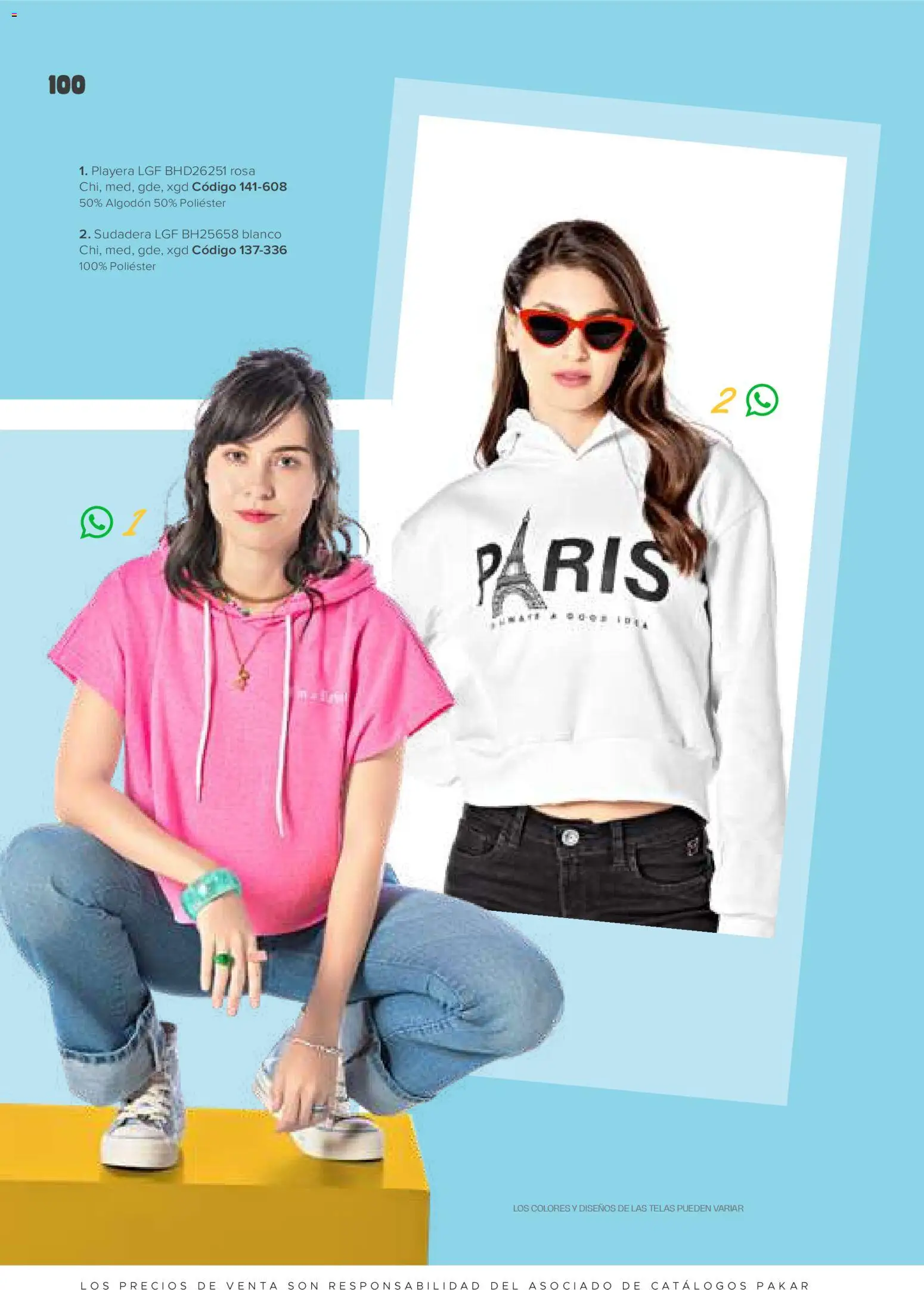 Nuevas ofertas de SC Pakar válidas en toda la República Mexicana desde el 30.01.2026. ¡Encuentra las mejores ofertas en SC Pakar catálogo Ropa! | Página: 100 | Productos: Algodón, Sudadera, Playera