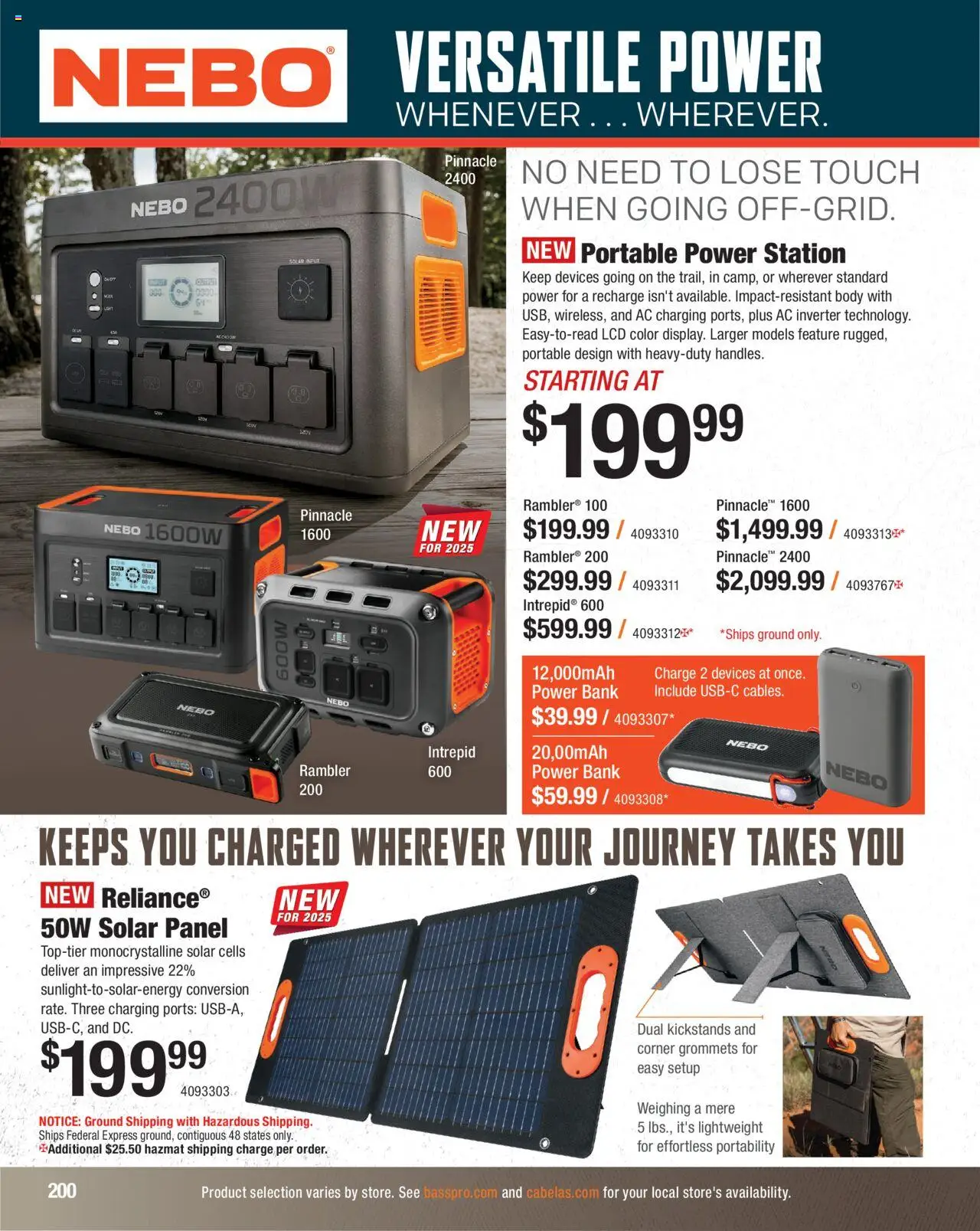 Cabela's Hunting Master 25 - valid from 11.08.2025 | Page: 200 | Products: Power Bank