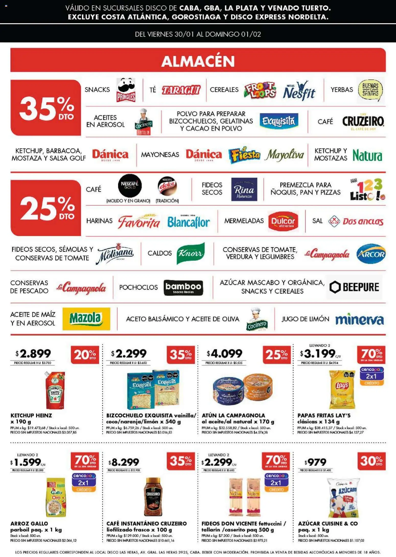 Disco ofertas │ válido desde el 29.01.2026 | Página: 3 | Productos: Arroz, Té, Cacao, Cereales