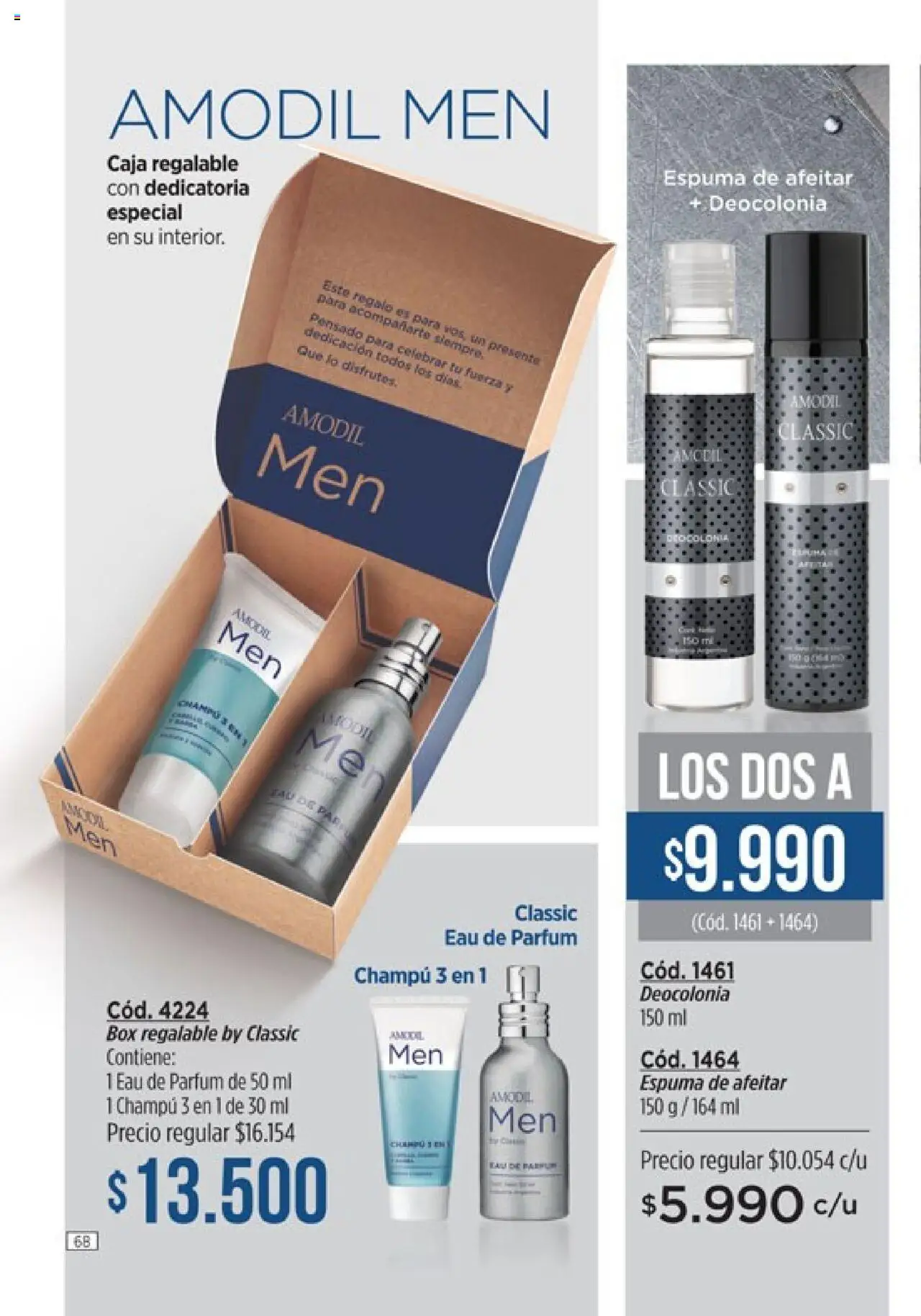 Catálogo Amodil Campaña 12 │ válido desde el 26.06.2025 | Página: 68 | Productos: Caja, Champú, Espuma de afeitar, Espuma