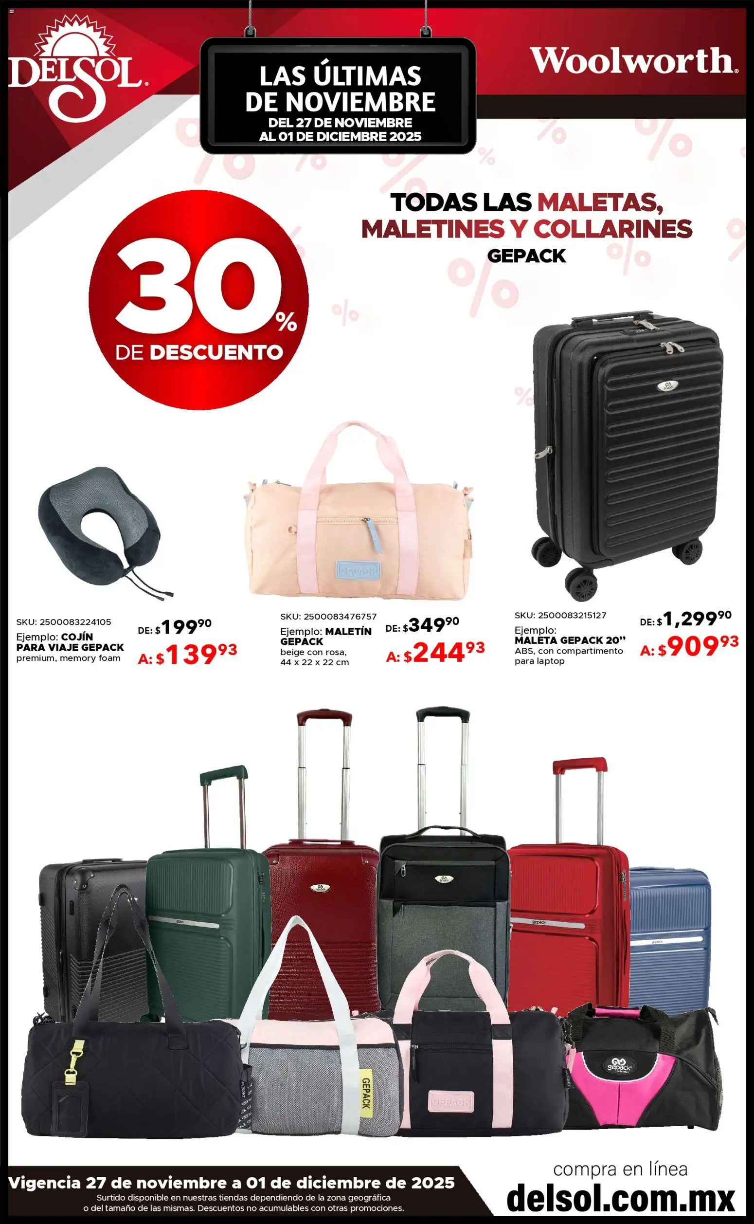 Nuevas ofertas de Del Sol y Woolworth válidas en toda la República Mexicana desde el 27.11.2025. ¡Encuentra las mejores ofertas en Del Sol y Woolworth Buen Fin ! | Página: 21