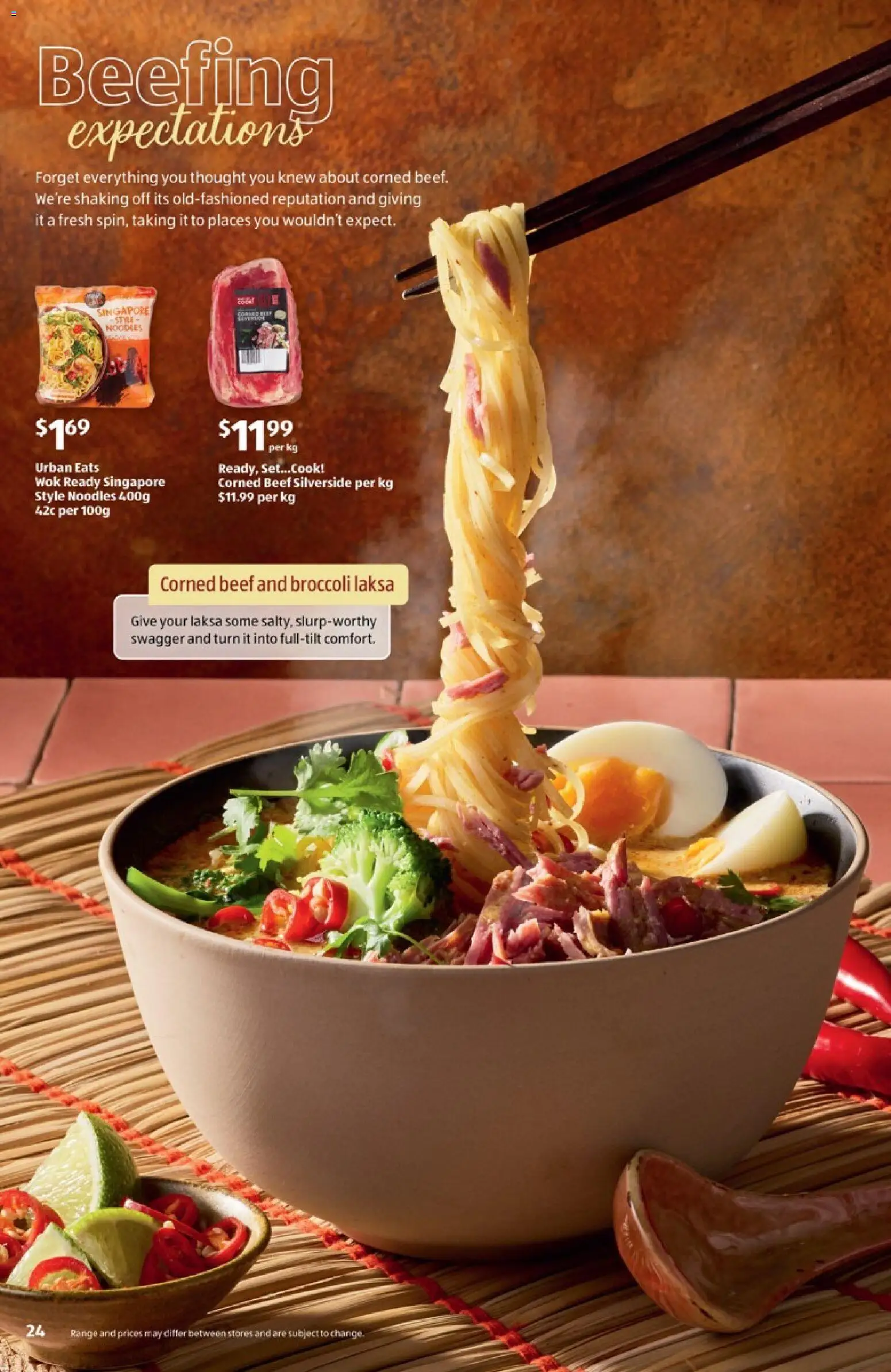 Aldi catalogue - valid from 11.03.2026 | Page: 24 | Products: Noodles, Beef