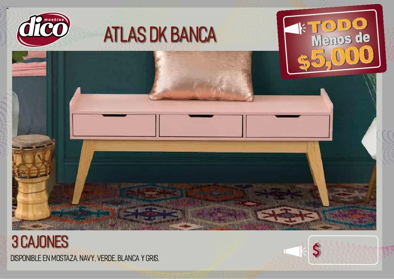 Nuevas ofertas de Muebles Dico válidas en toda la República Mexicana desde el 12.02.2025. ¡Encuentra las mejores ofertas en Muebles Dico catálogo Todo Menos! | Página: 63