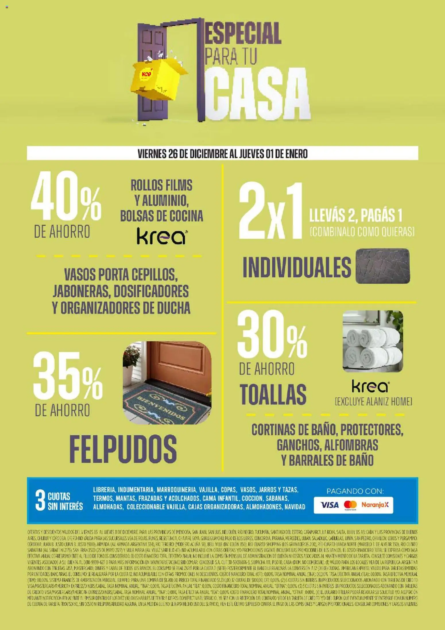 Vea - Ofertas especial para tu casa │ válido desde el 26.12.2025 | Página: 12 | Productos: Banco, Cama, Ducha, Vasos