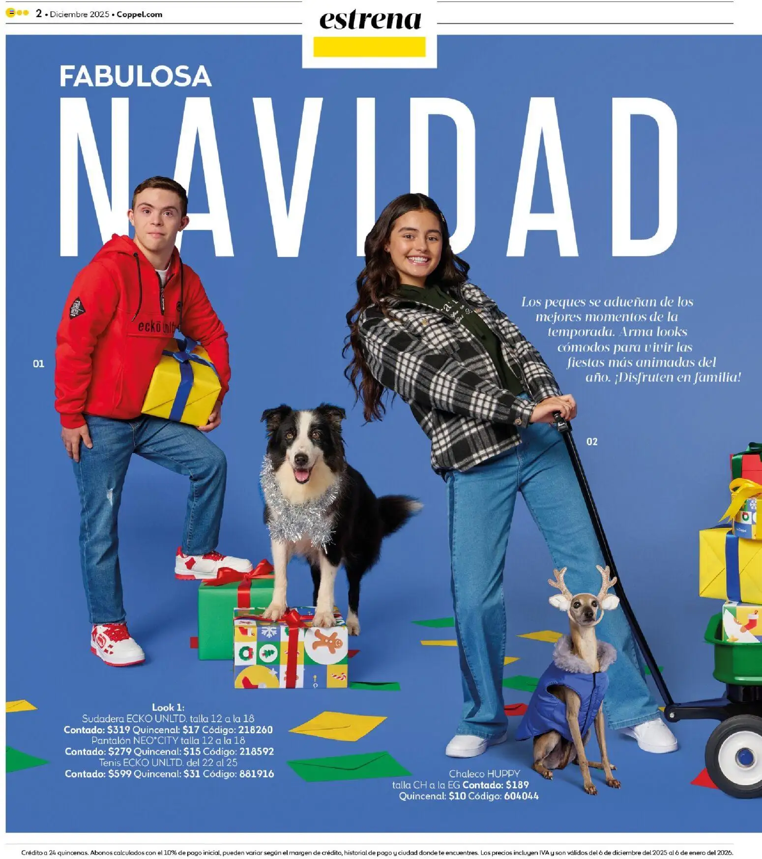 Nuevas ofertas de Coppel válidas en toda la República Mexicana desde el 06.12.2025. ¡Encuentra las mejores ofertas en Coppel catálogo Encuentra todo para el intercambio! | Página: 2 | Productos: Chaleco, Tenis, Sudadera, Té